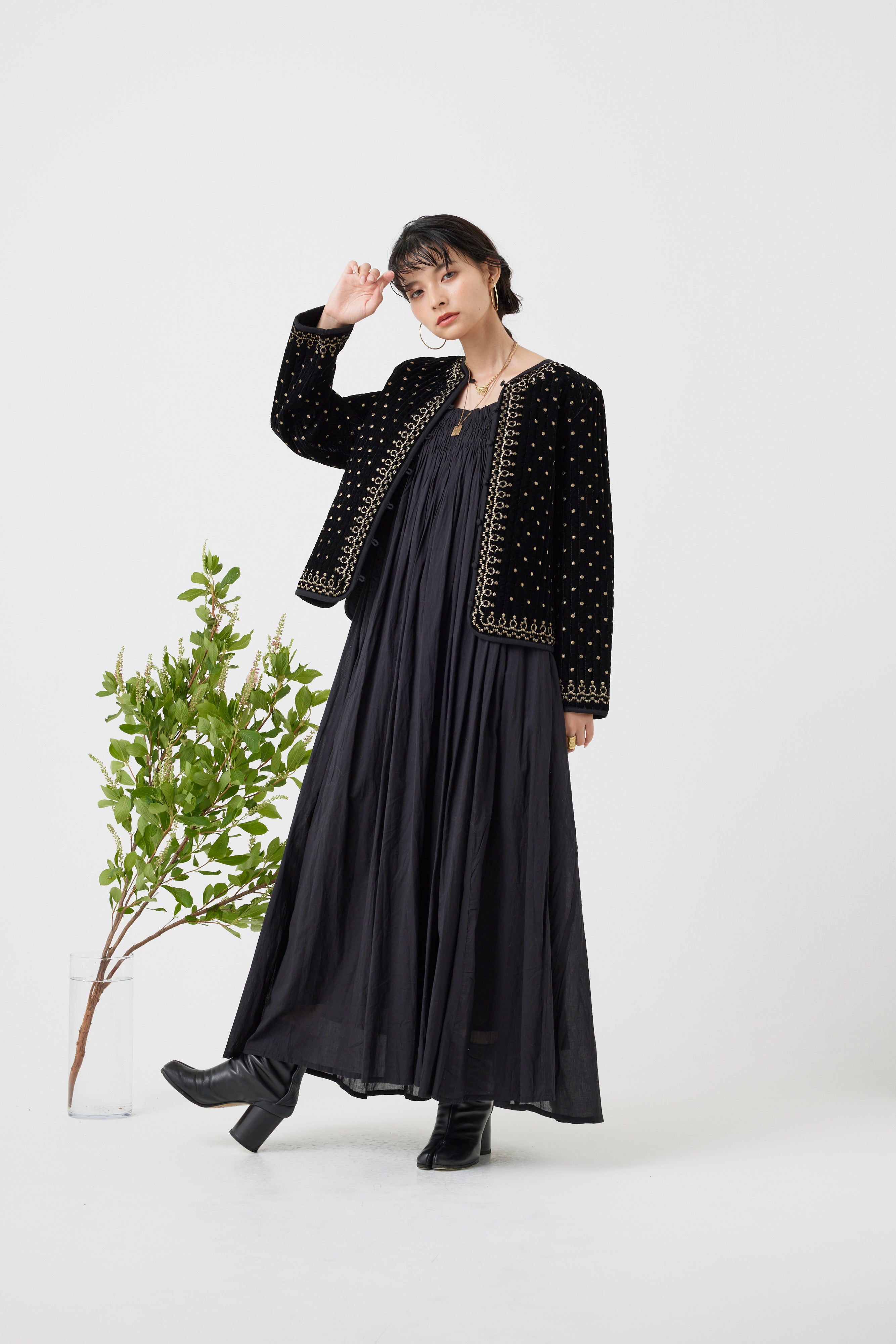 ヴィンテージ調オリジナル刺繍ジャケット(6261-354)