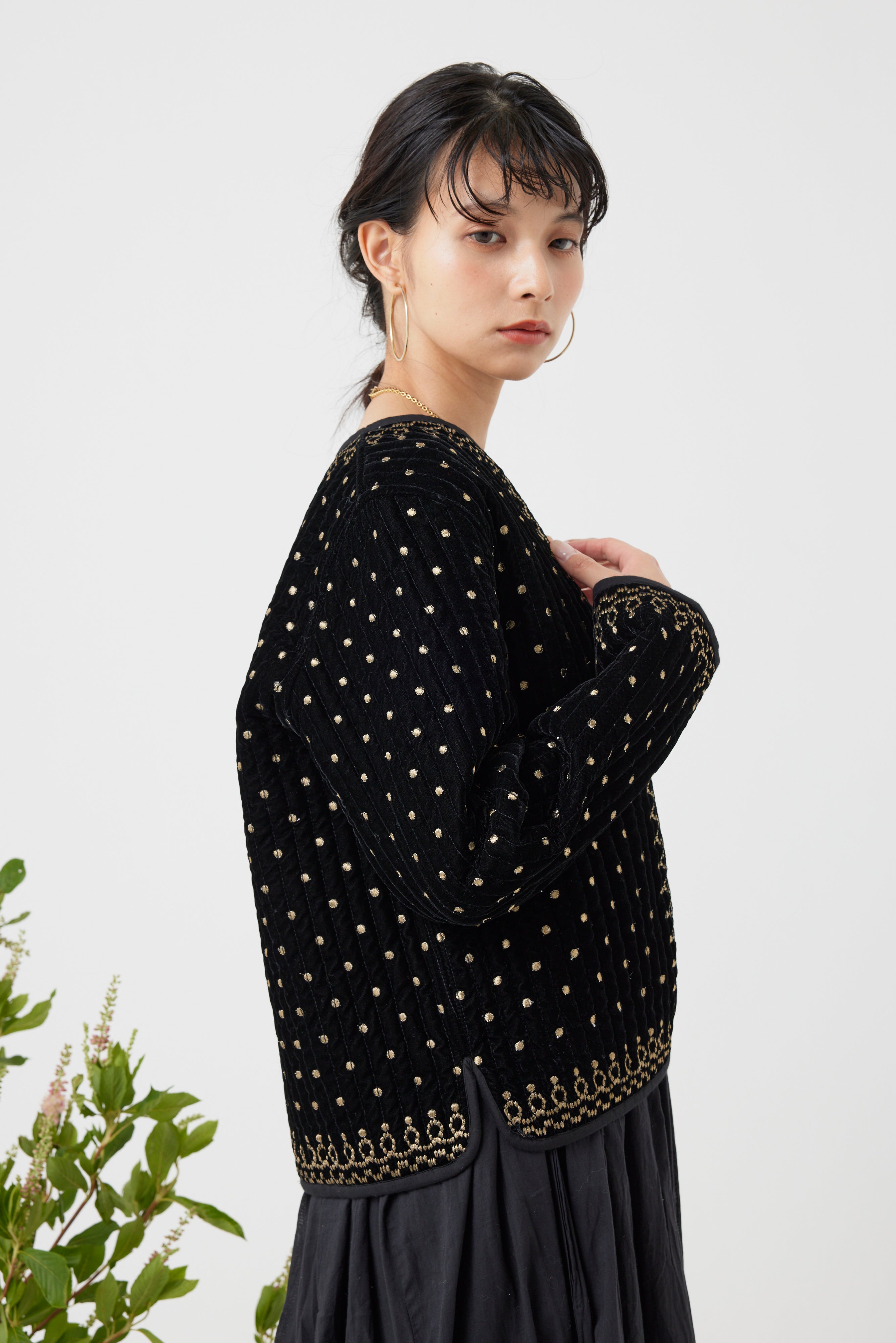 ヴィンテージ調オリジナル刺繍ジャケット(6261-354)