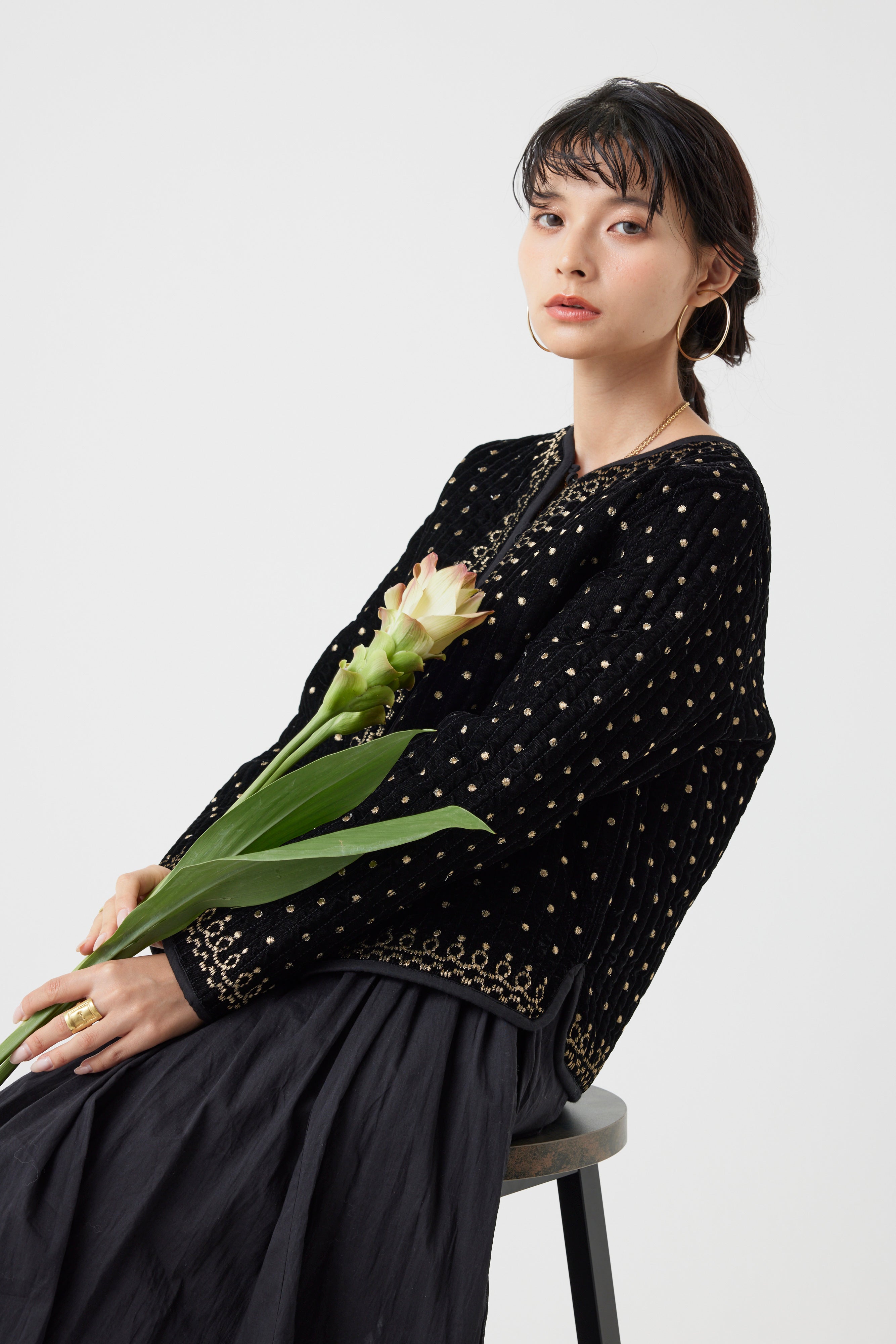 ヴィンテージ調オリジナル刺繍ジャケット(6261-354)