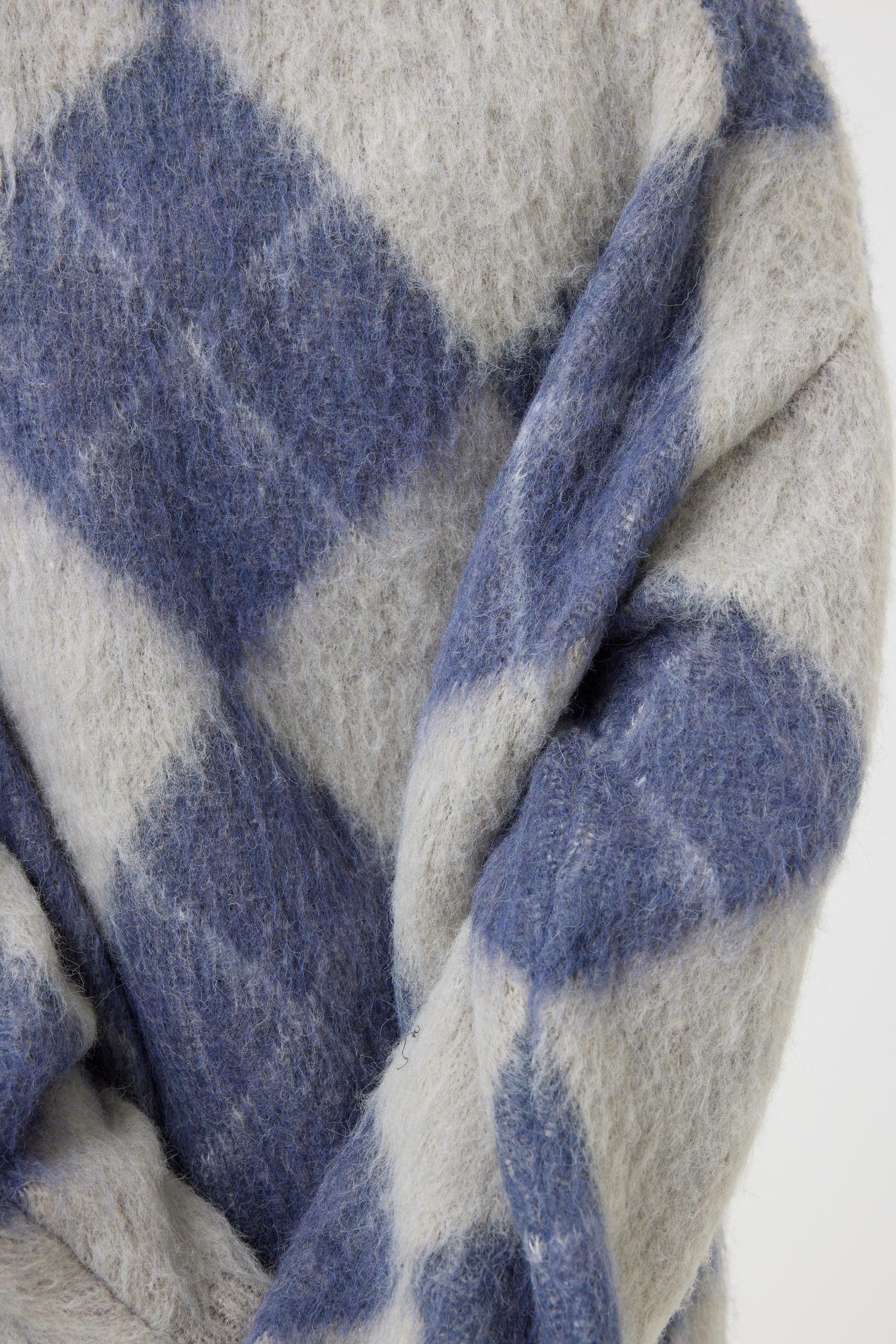 アーガイル柄モヘアカーディガン(6262-480)