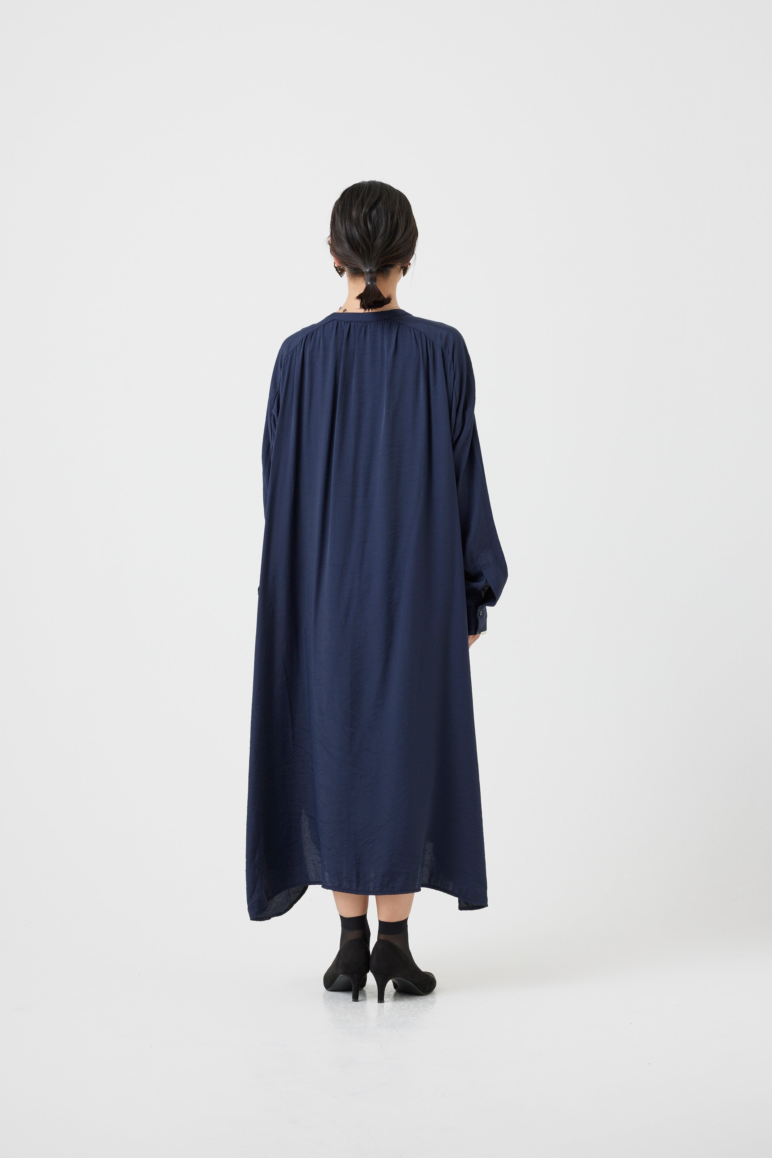 【ご予約商品/1000Pプレゼント】ロングスリーブレスシャツワンピース(6252-472)