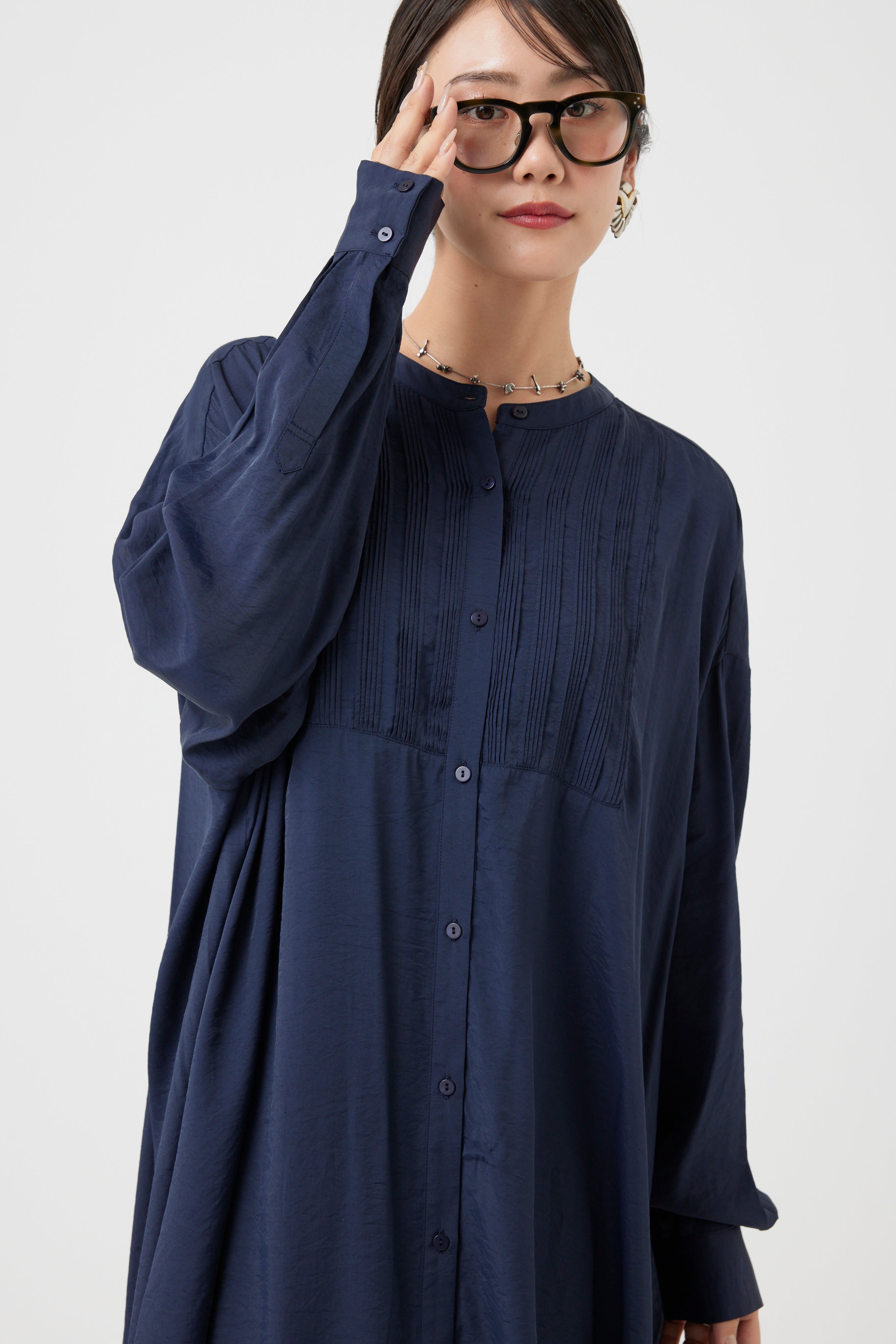 ロングスリーブシャツワンピース(6262-472)