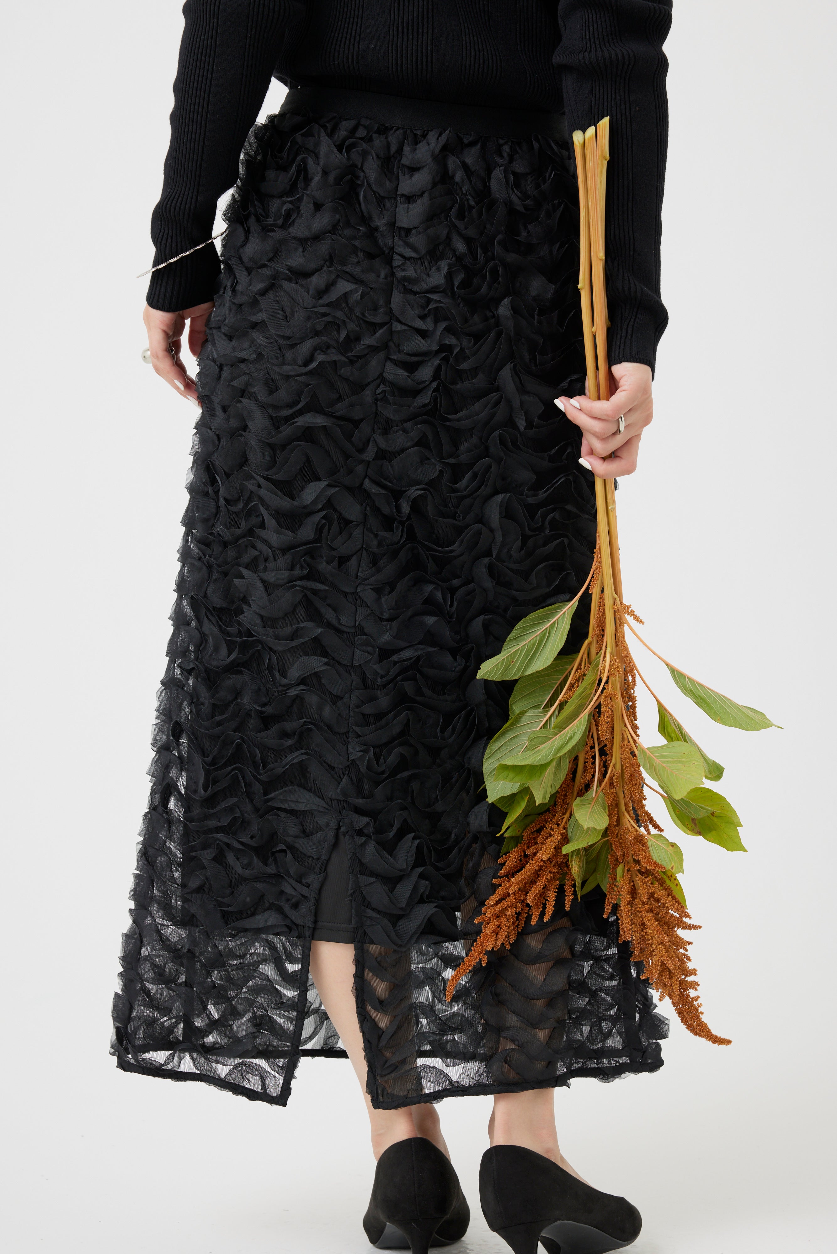 ウェーブフリルIラインスカート(6260-372)