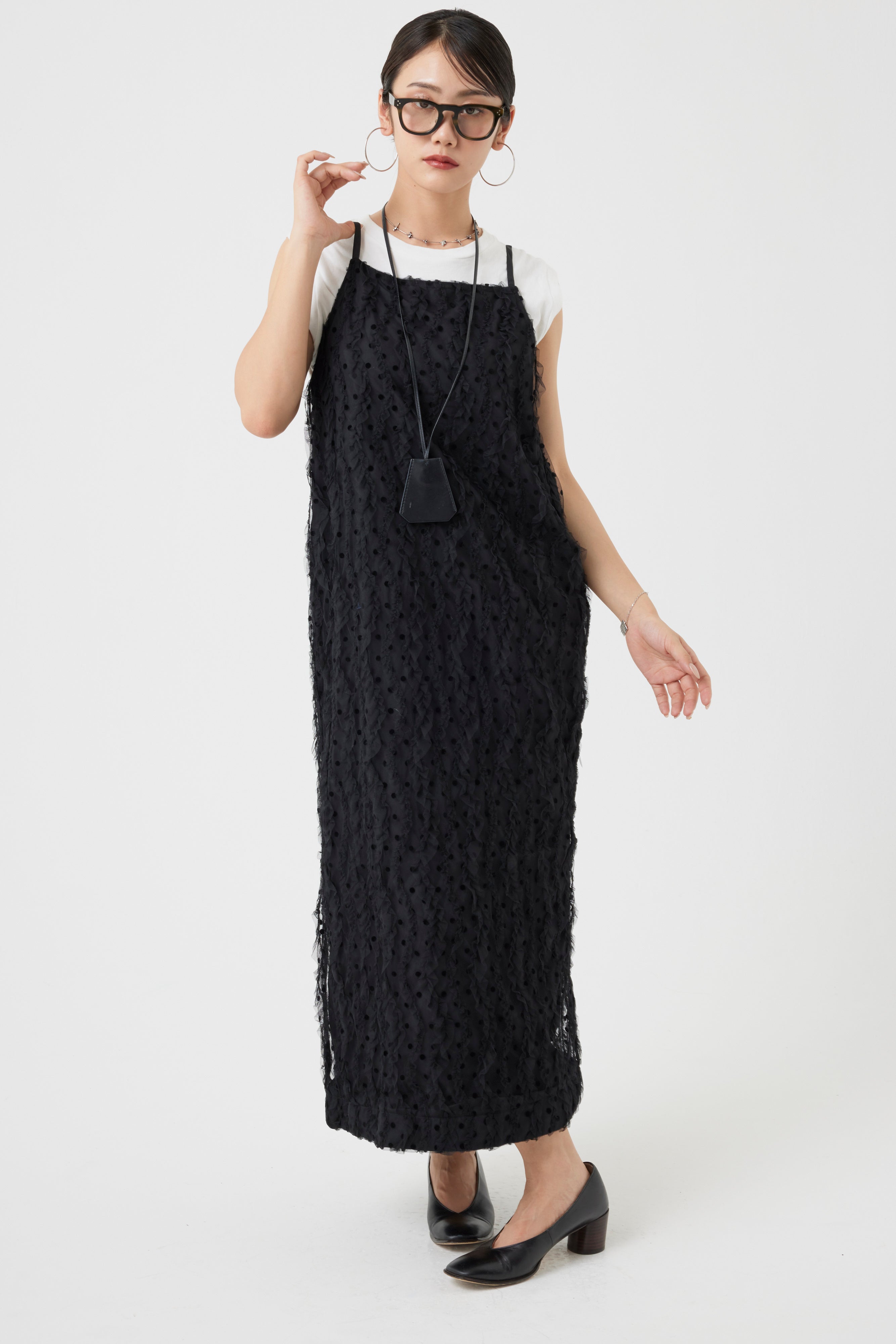 ブラオドットチュールフリルワンピース(6260-378)