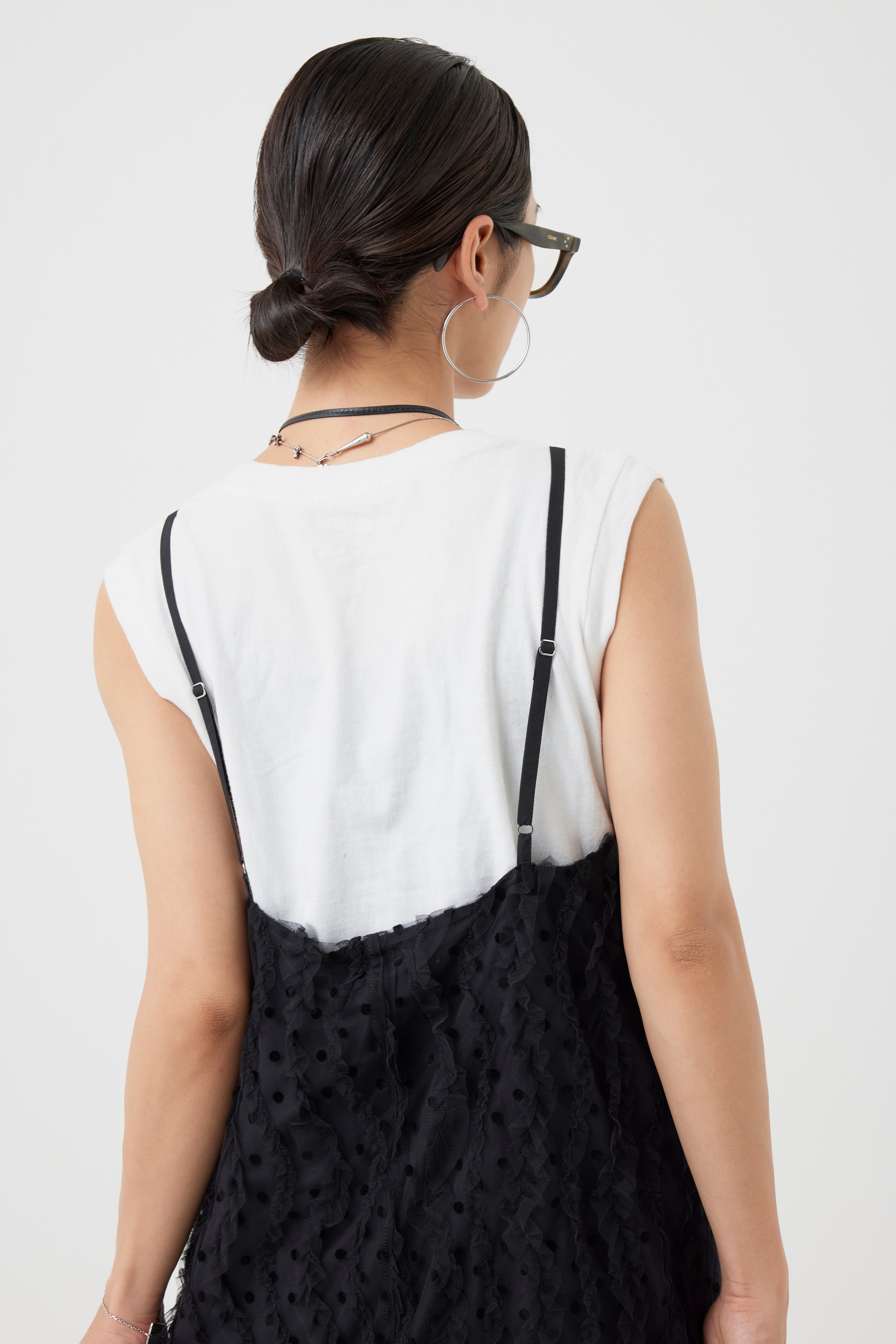 ブラオドットチュールフリルワンピース(6260-378)