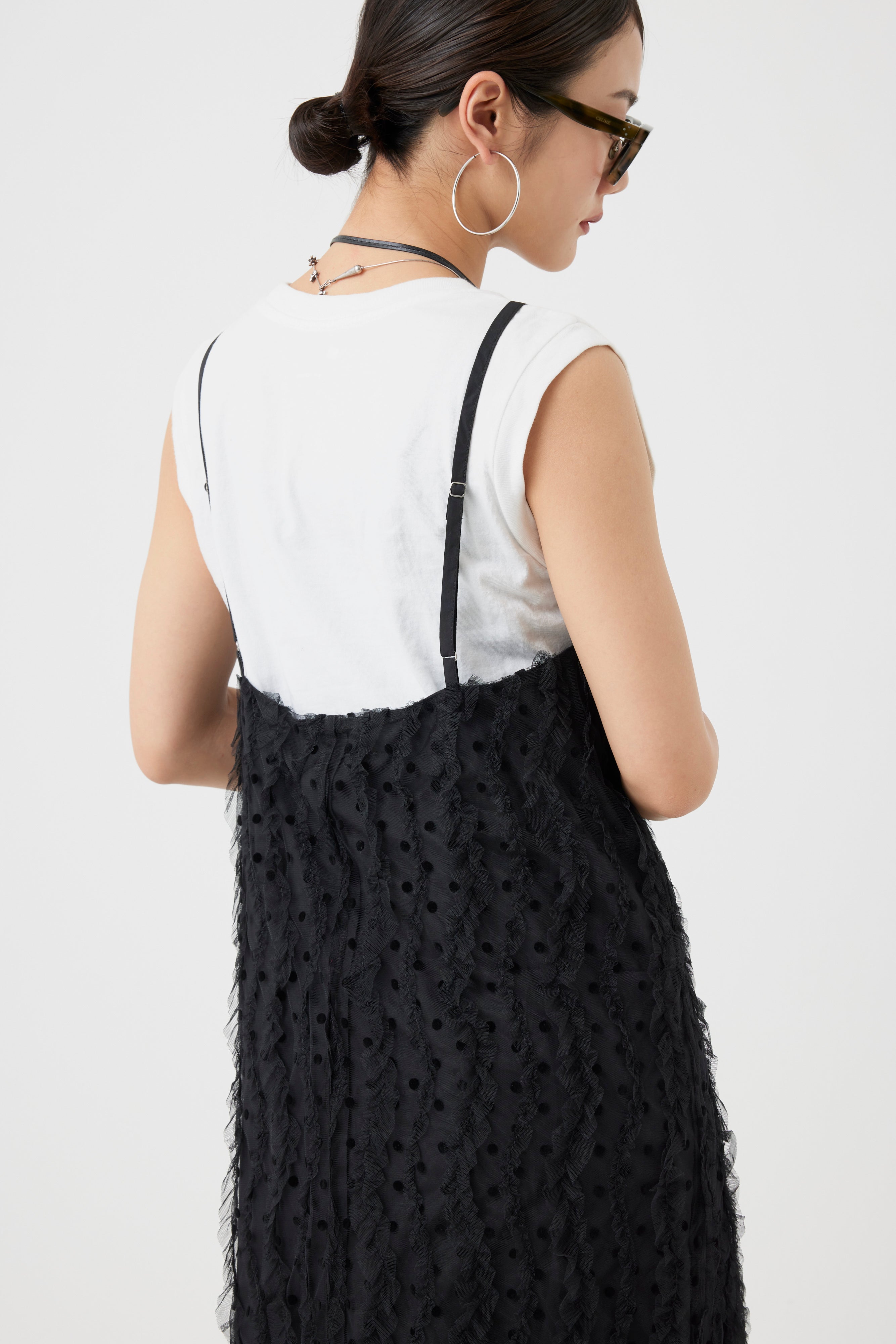 ブラオドットチュールフリルワンピース(6260-378)