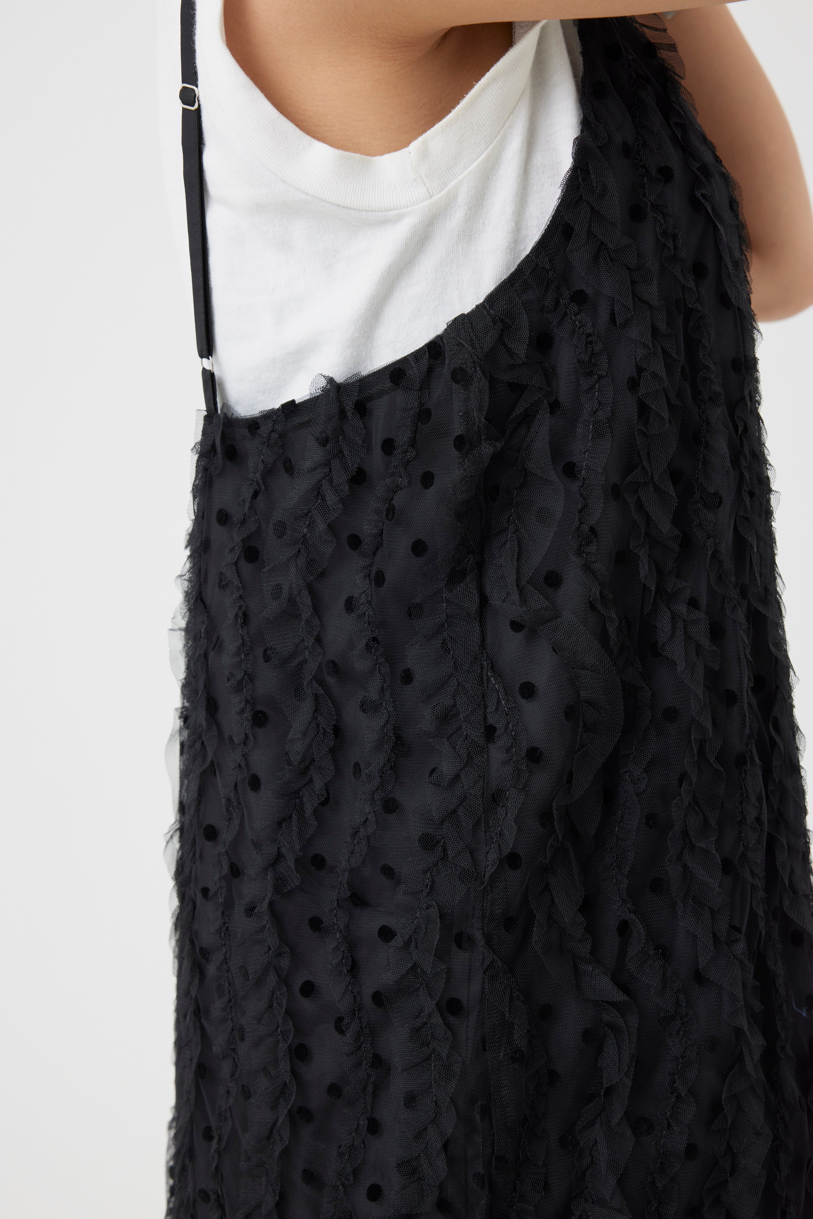 ブラオドットチュールフリルワンピース(6260-378)