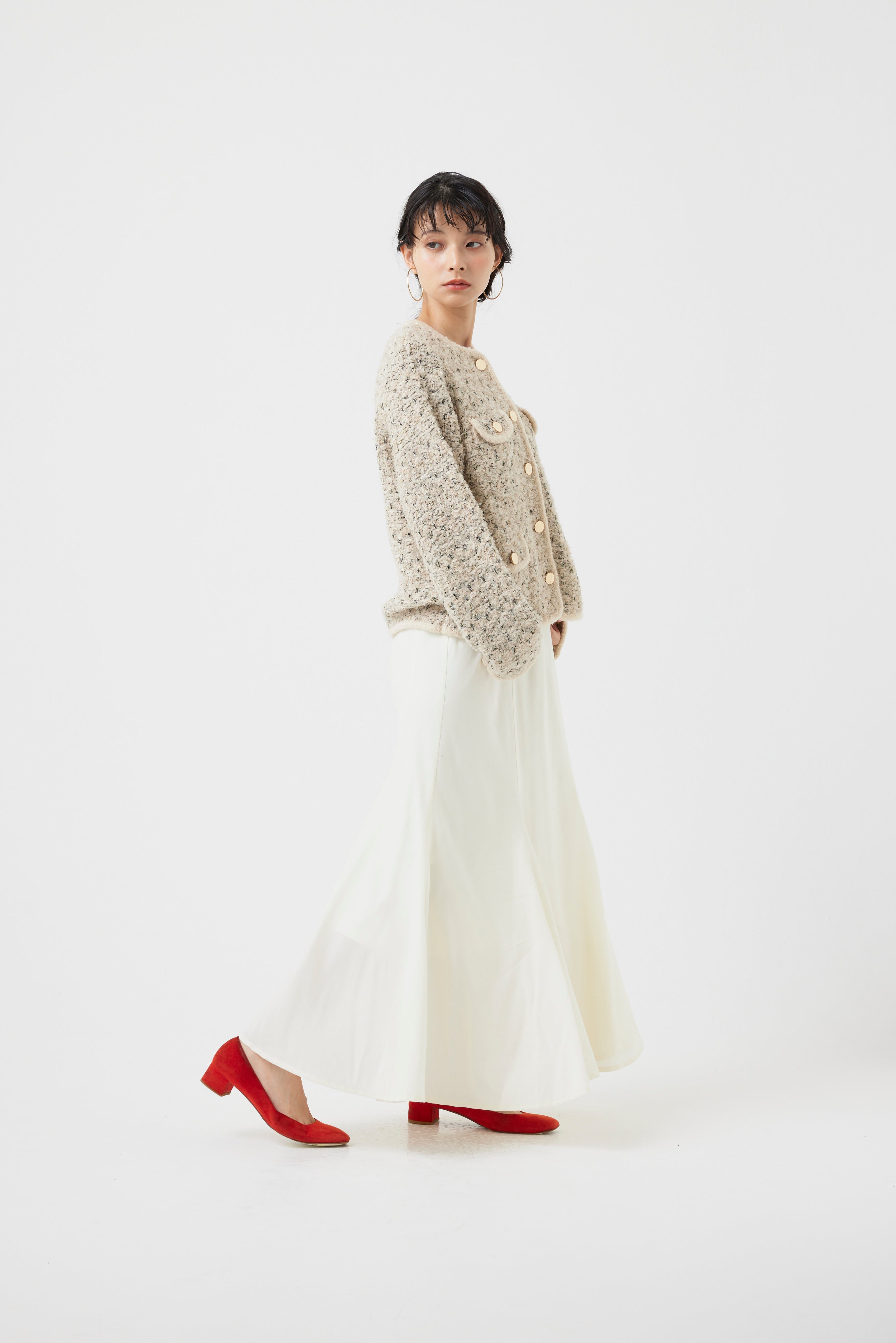 ツイードニットジャケット(6260-391)