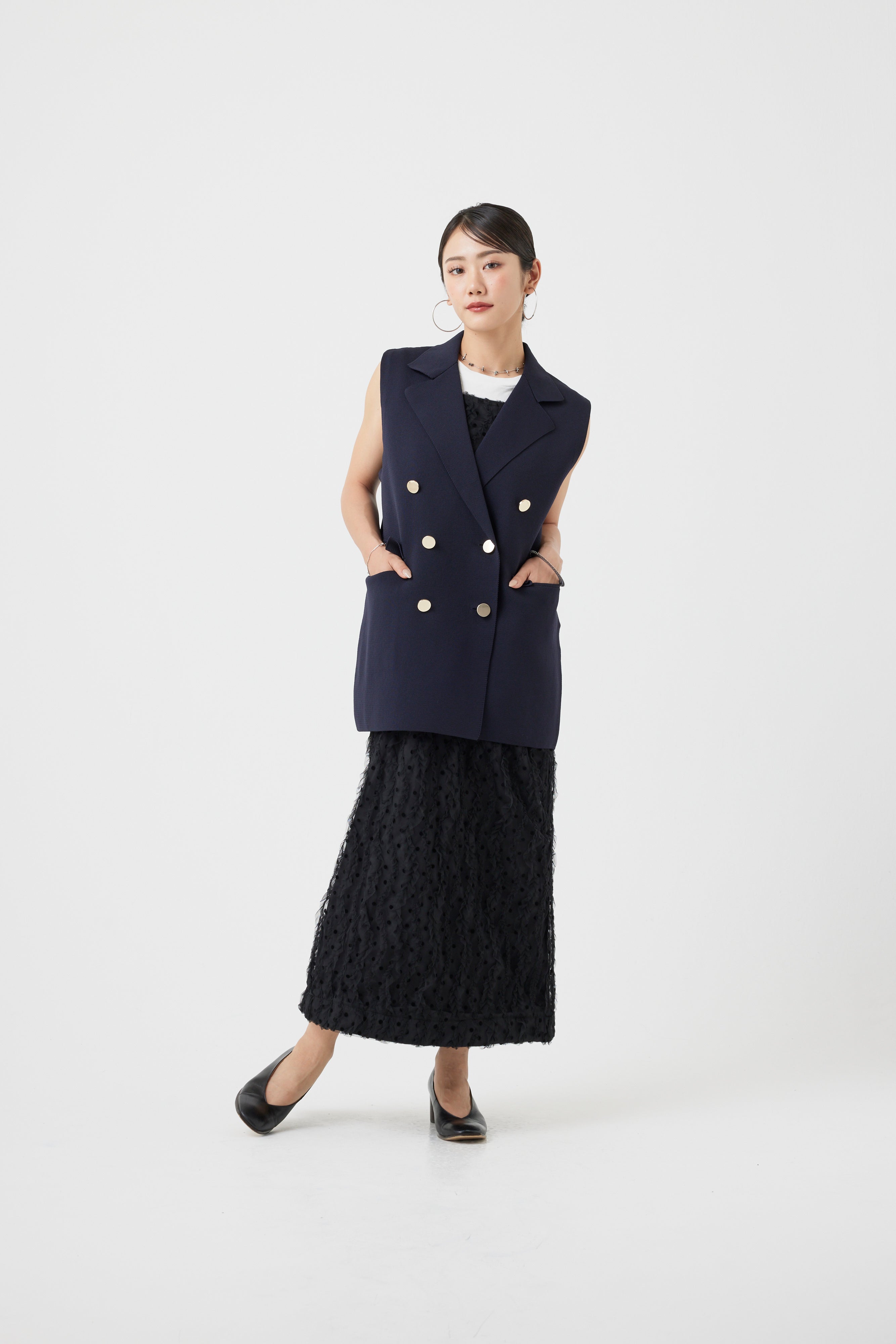 ミラノリブニットベスト(6260-410)