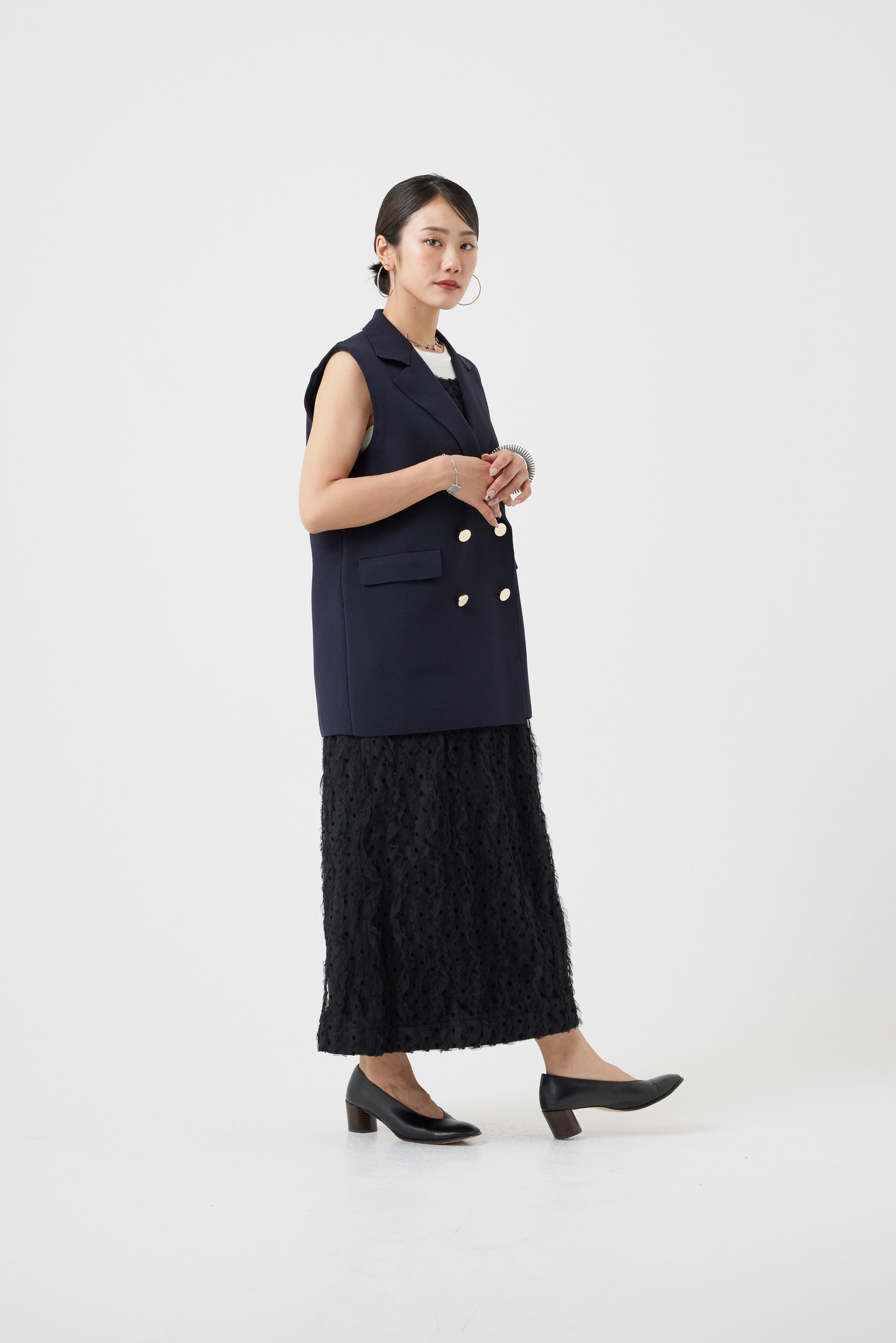 ブラオドットチュールフリルワンピース(6260-378)