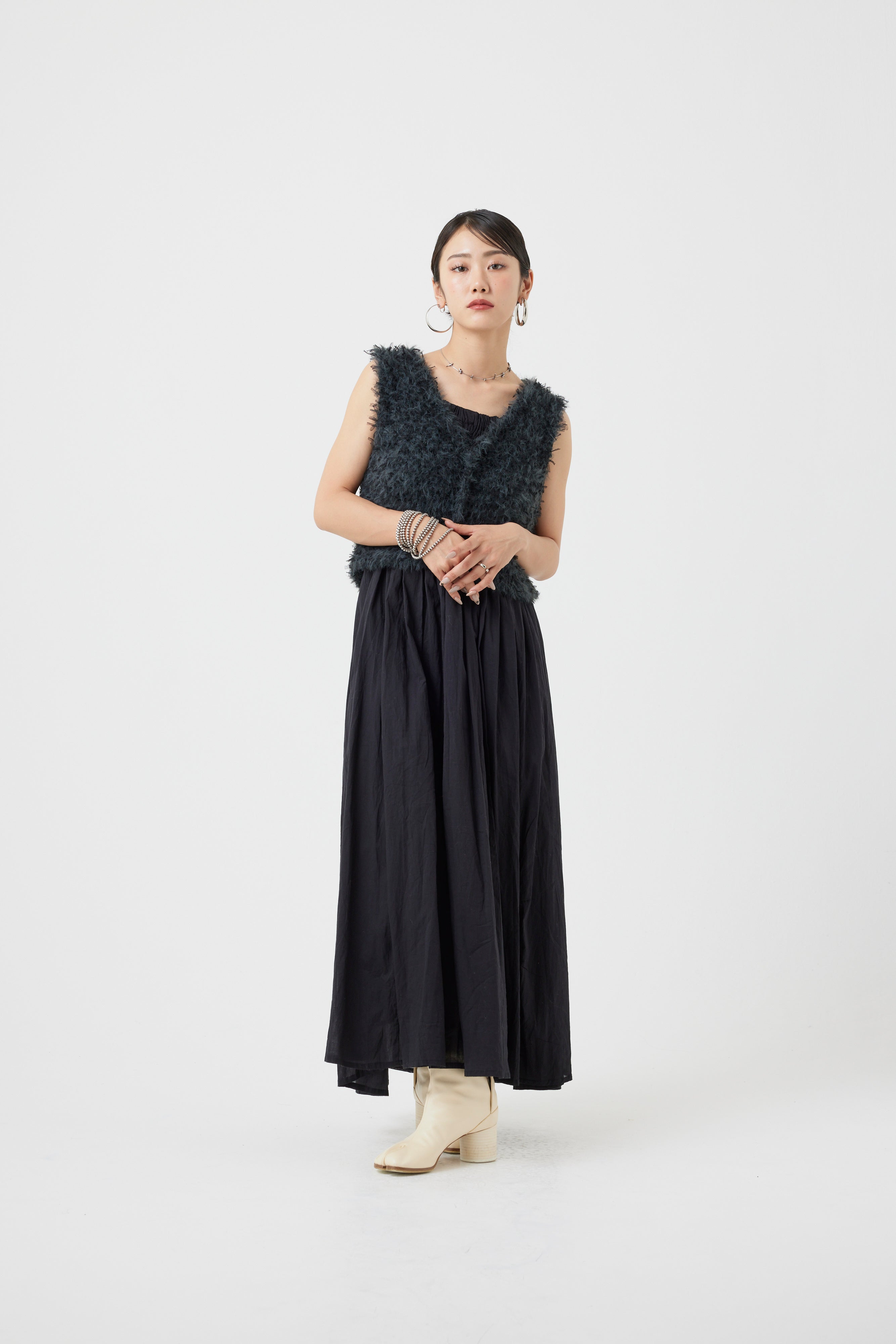 ファンシーヤーンニットビスチェ(6260-413)