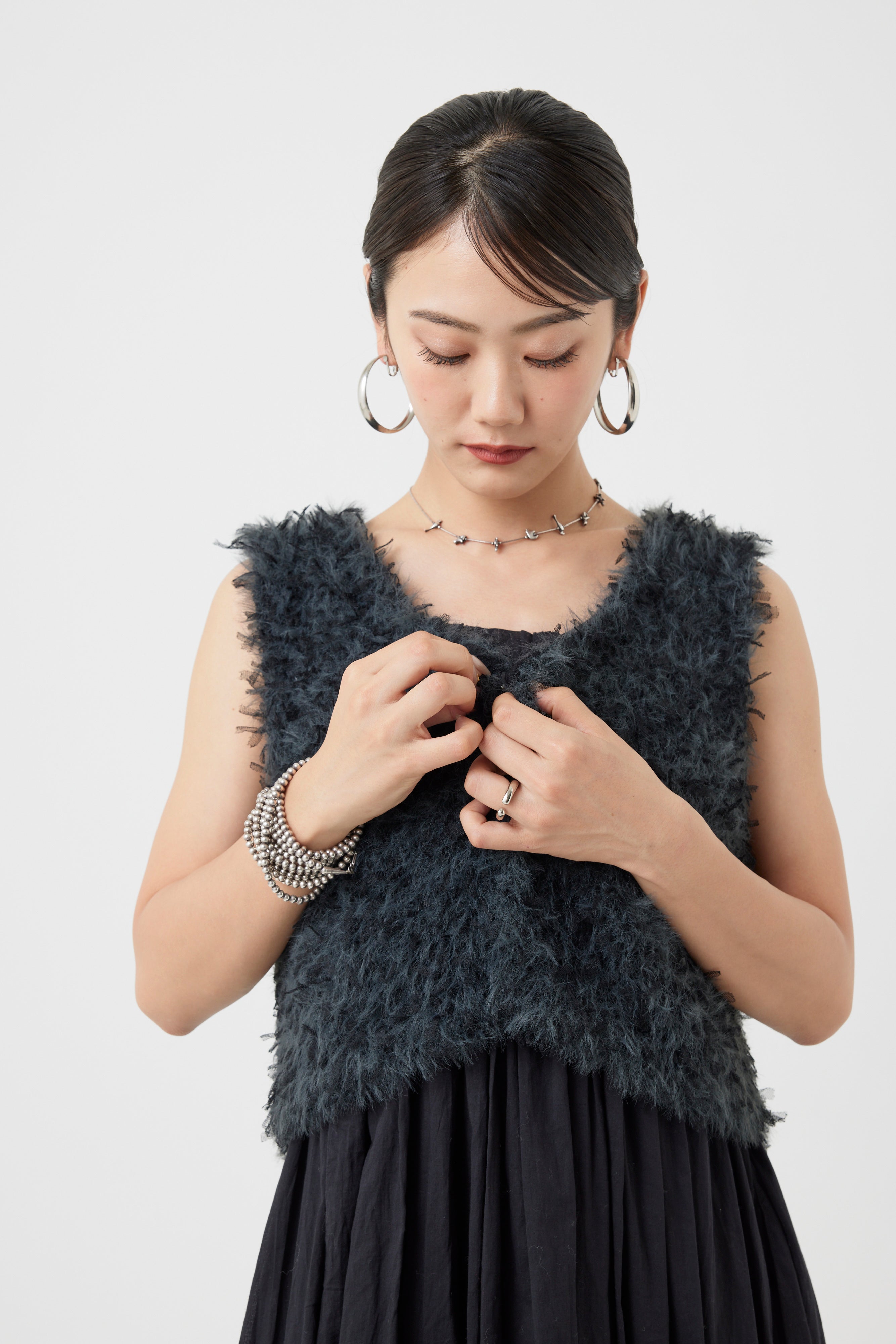 ファンシーヤーンニットビスチェ(6260-413)