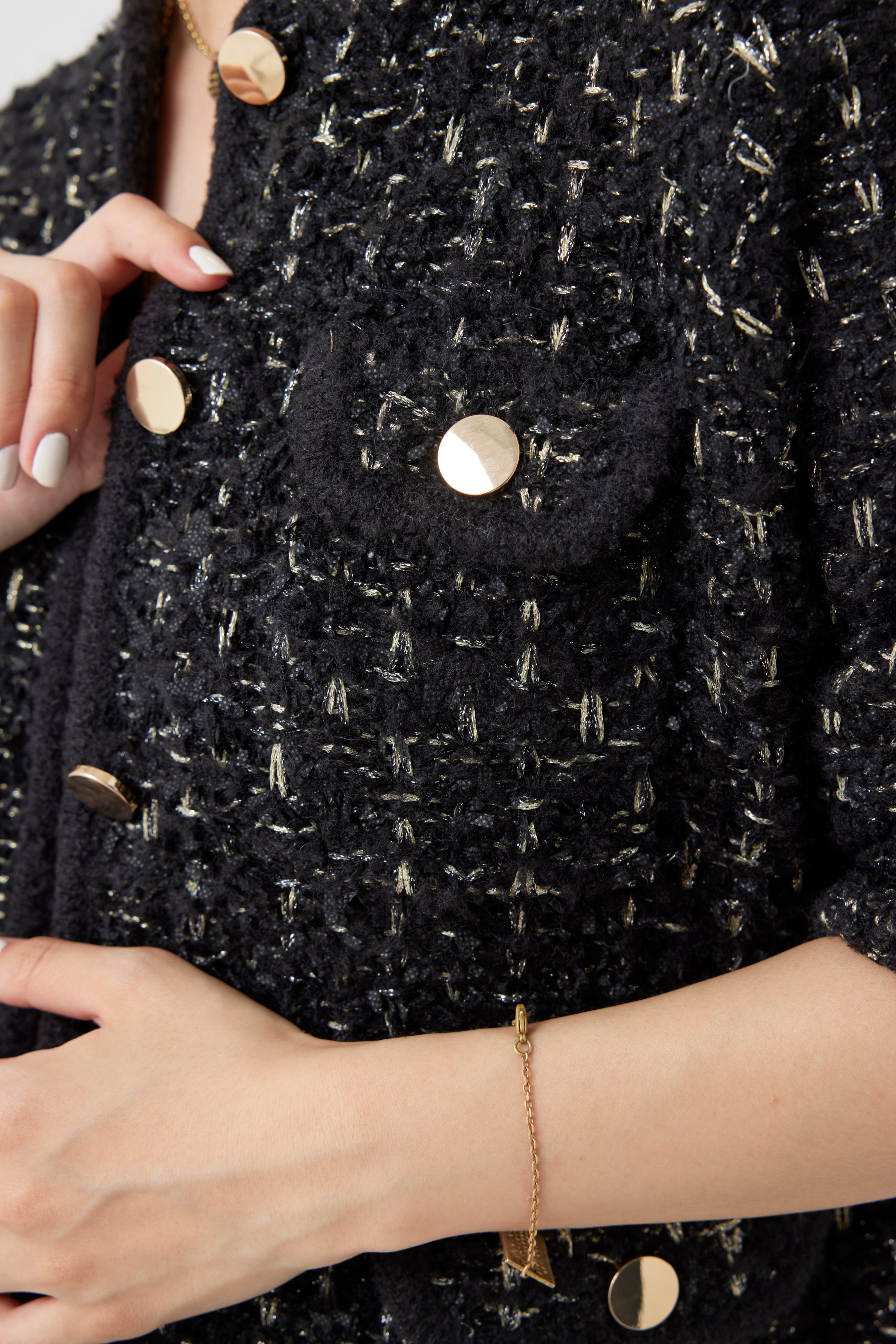 ツイードニットジャケット(6260-391)