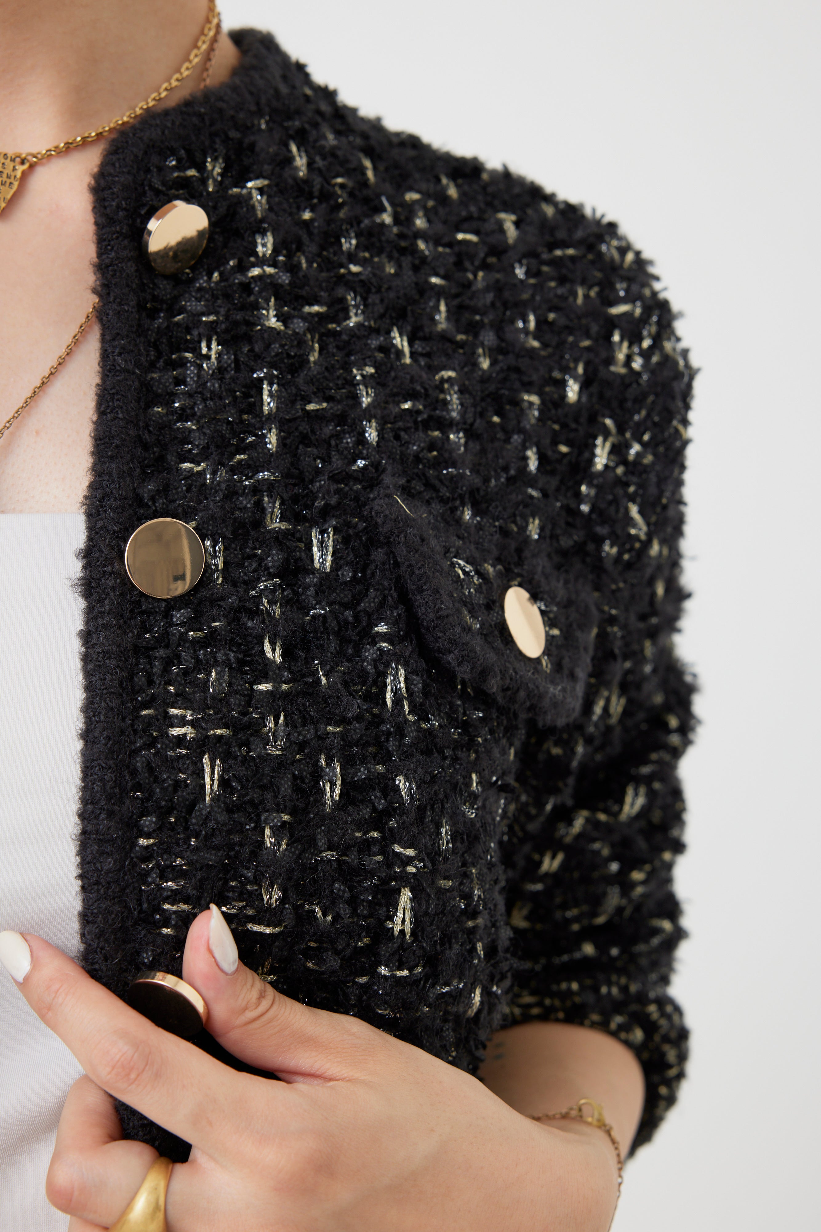 ツイードニットジャケット(6260-391)