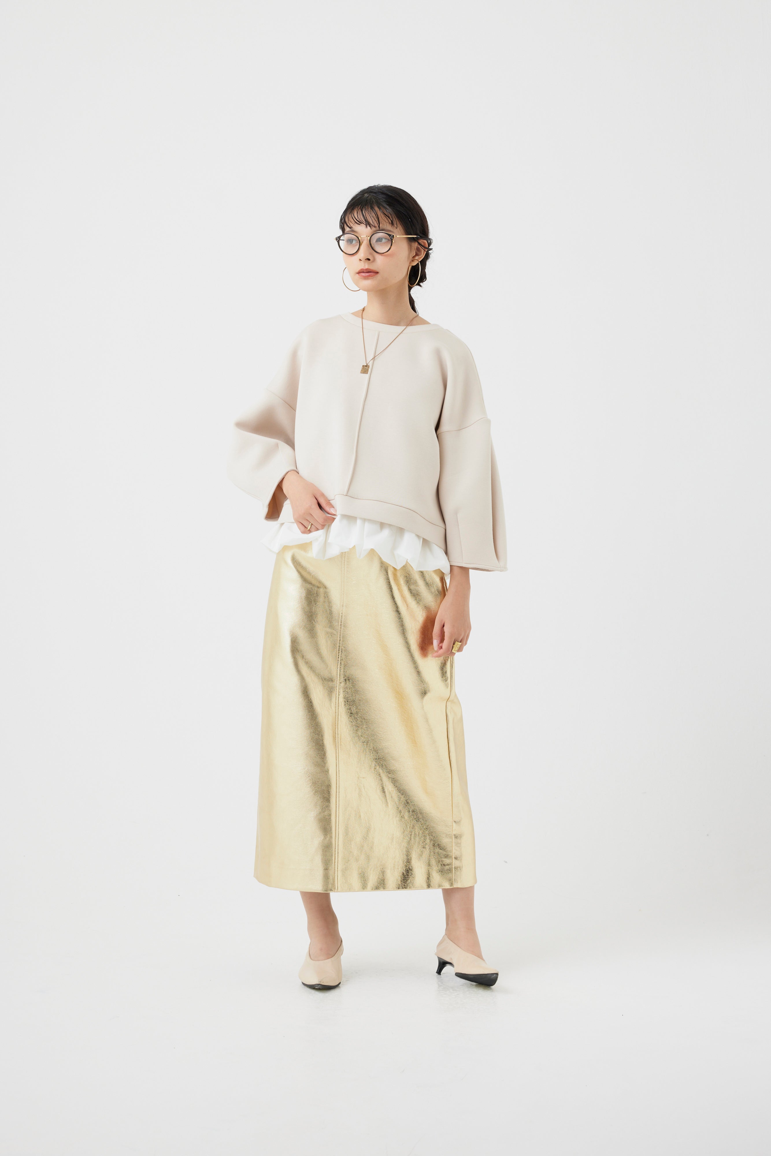 ダンボールニット×バルーンパーツトップス(6260-382)