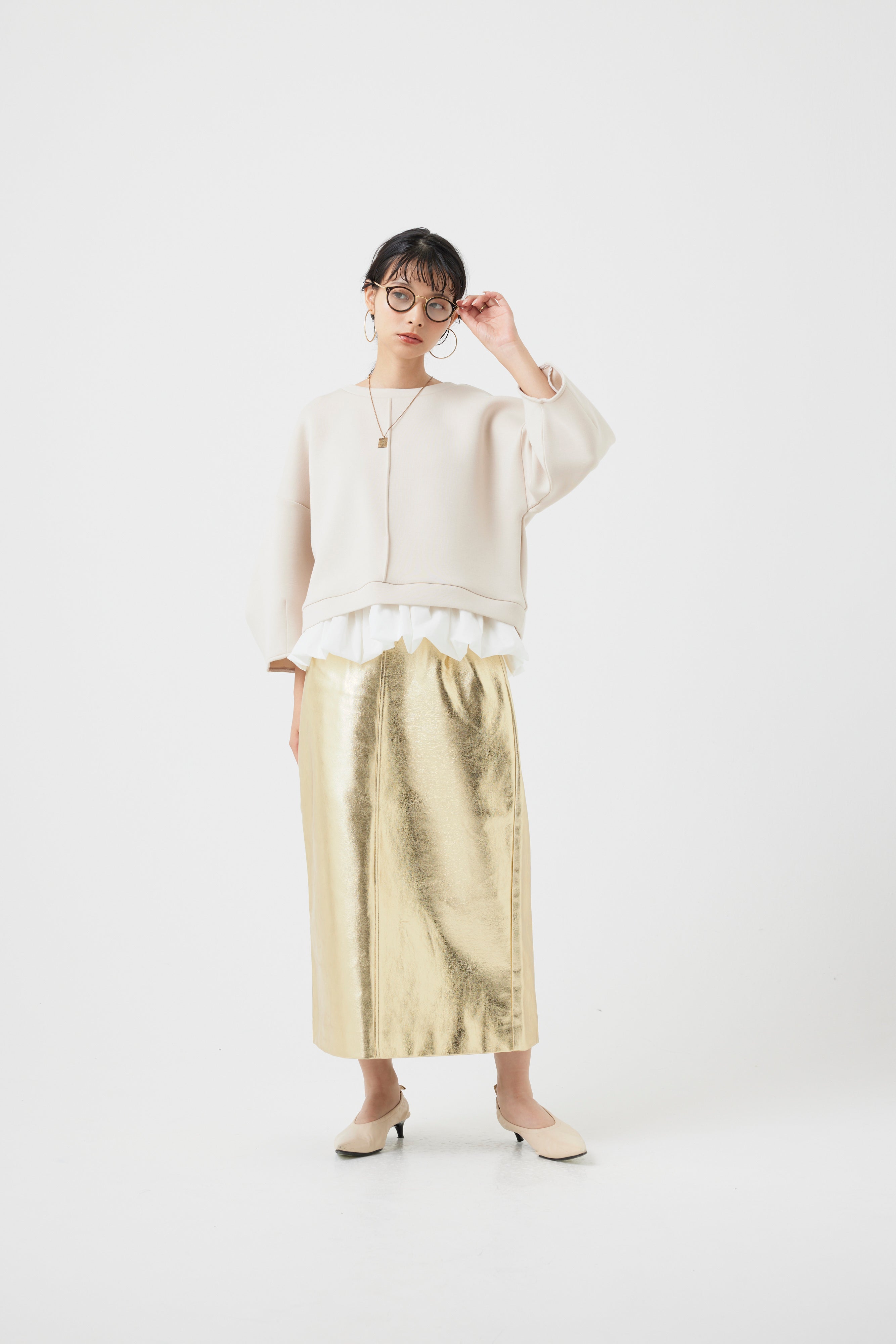 ダンボールニット×バルーンパーツトップス(6260-382)