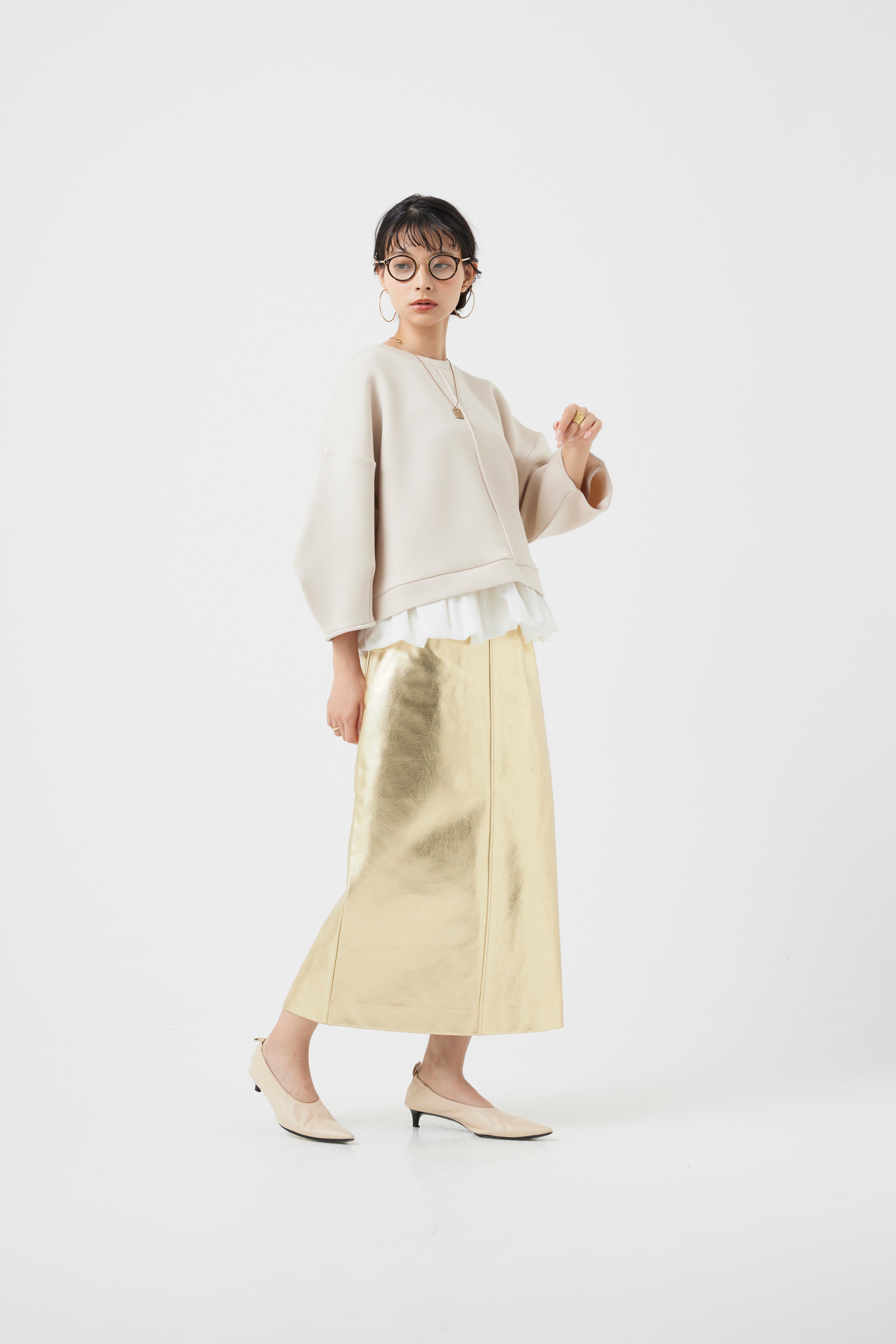 ダンボールニット×バルーンパーツトップス(6260-382)