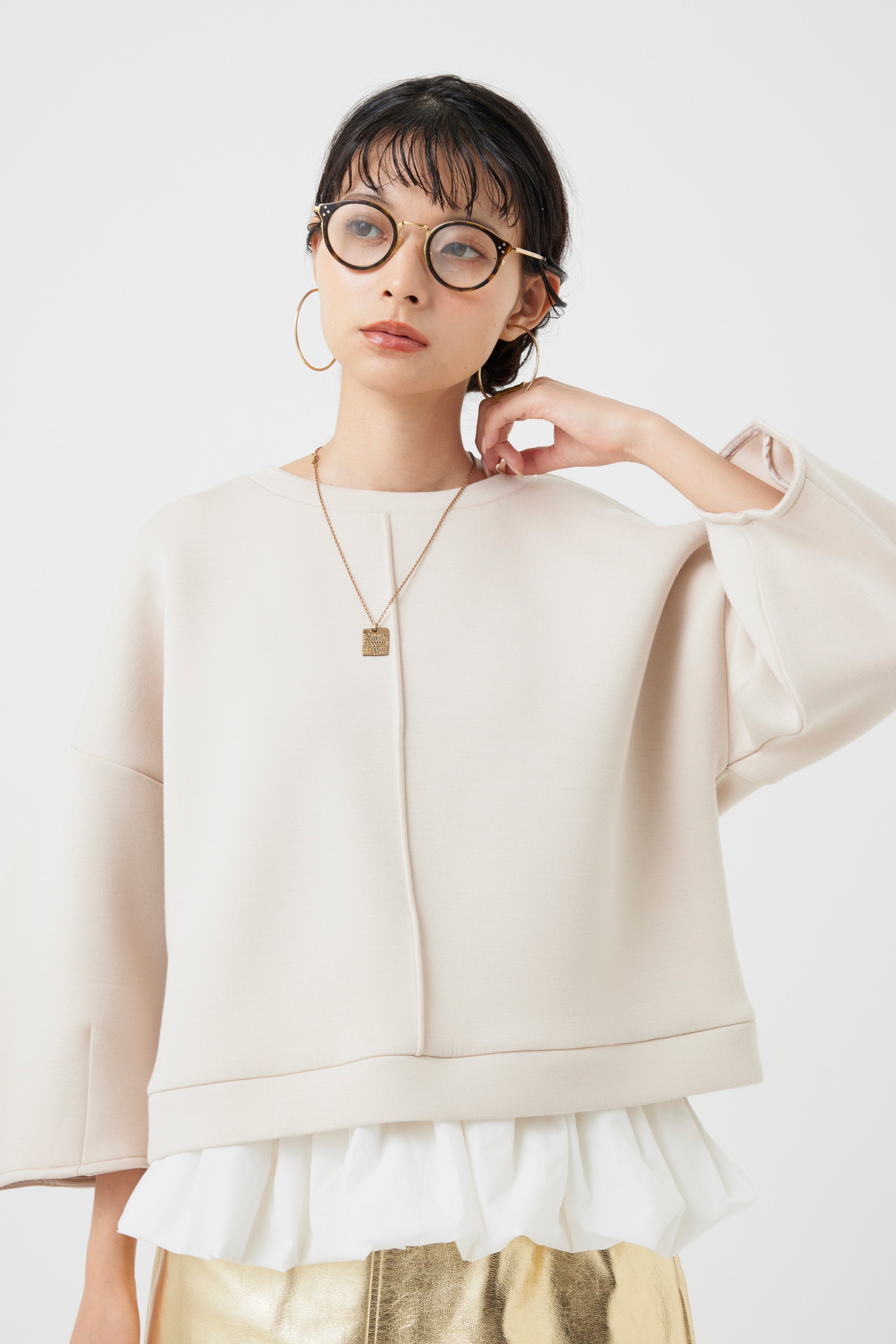 ダンボールニット×バルーンパーツトップス(6260-382)