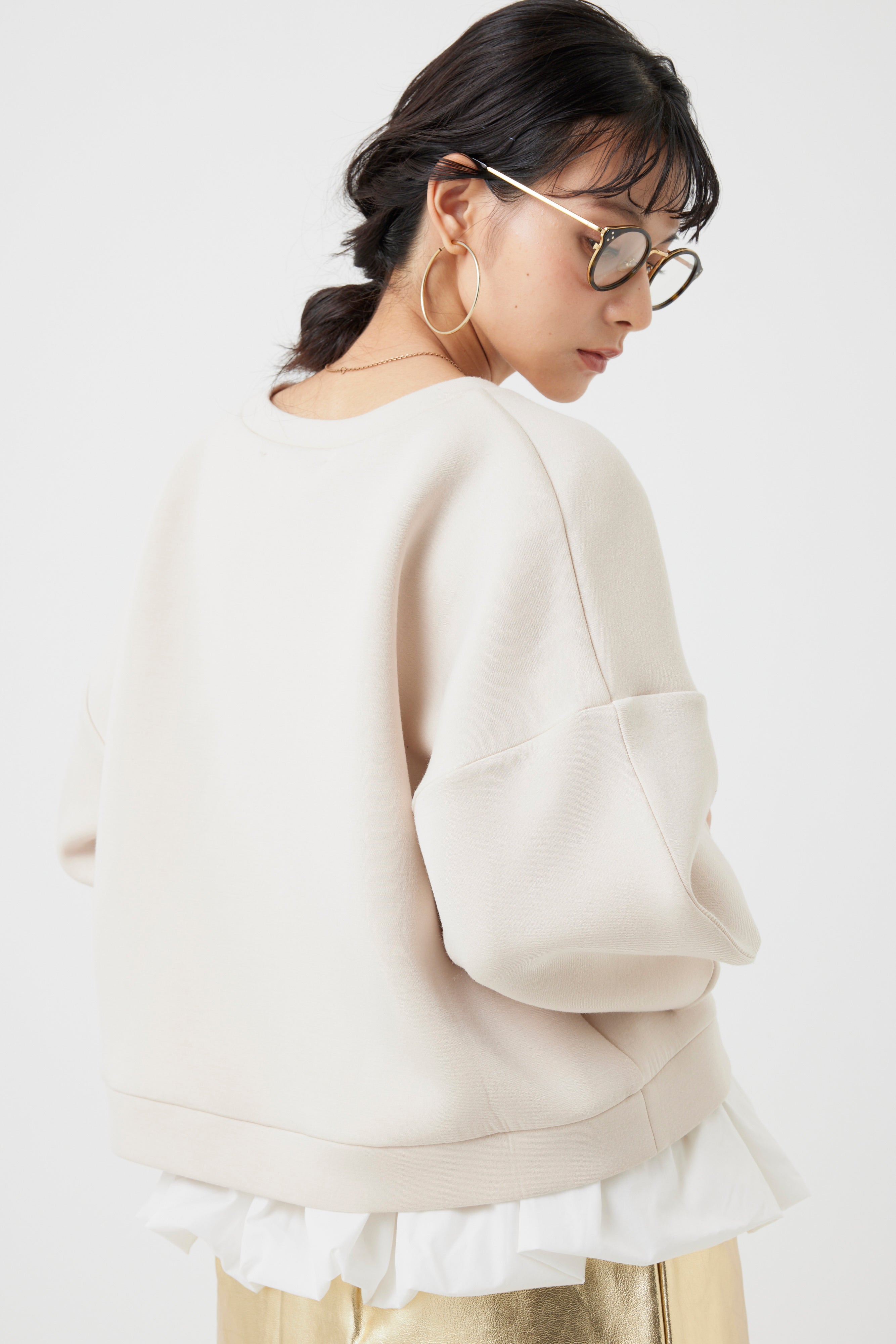 ダンボールニット×バルーンパーツトップス(6260-382)