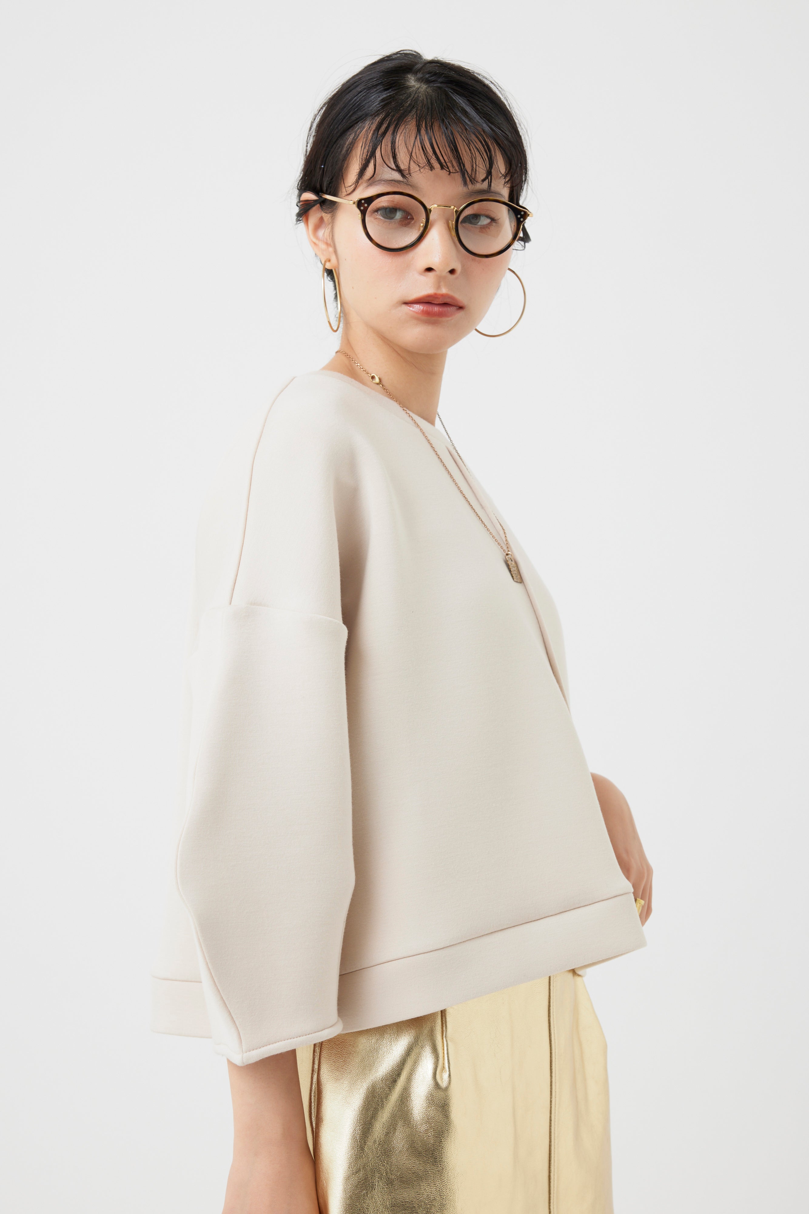 ダンボールニット×バルーンパーツトップス(6260-382)