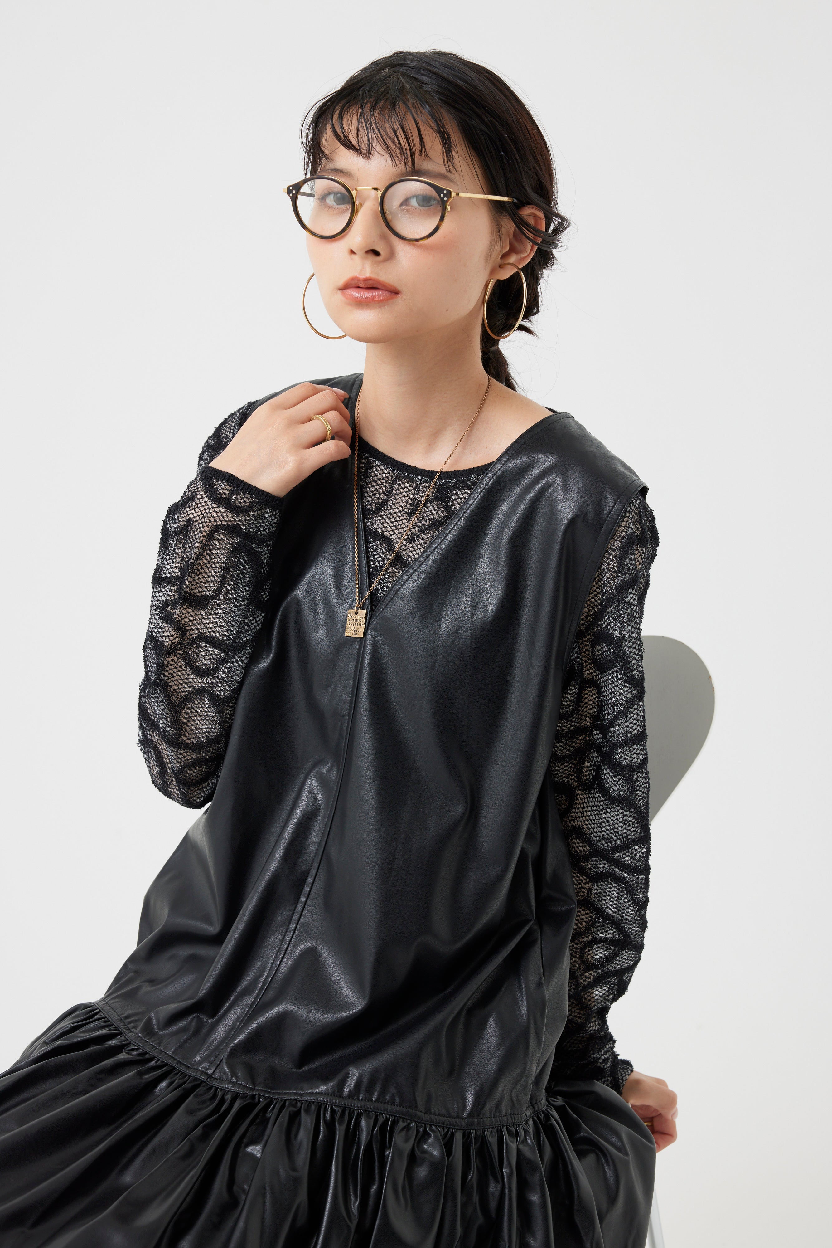 シースルージャガードインナートップス(6260-388)