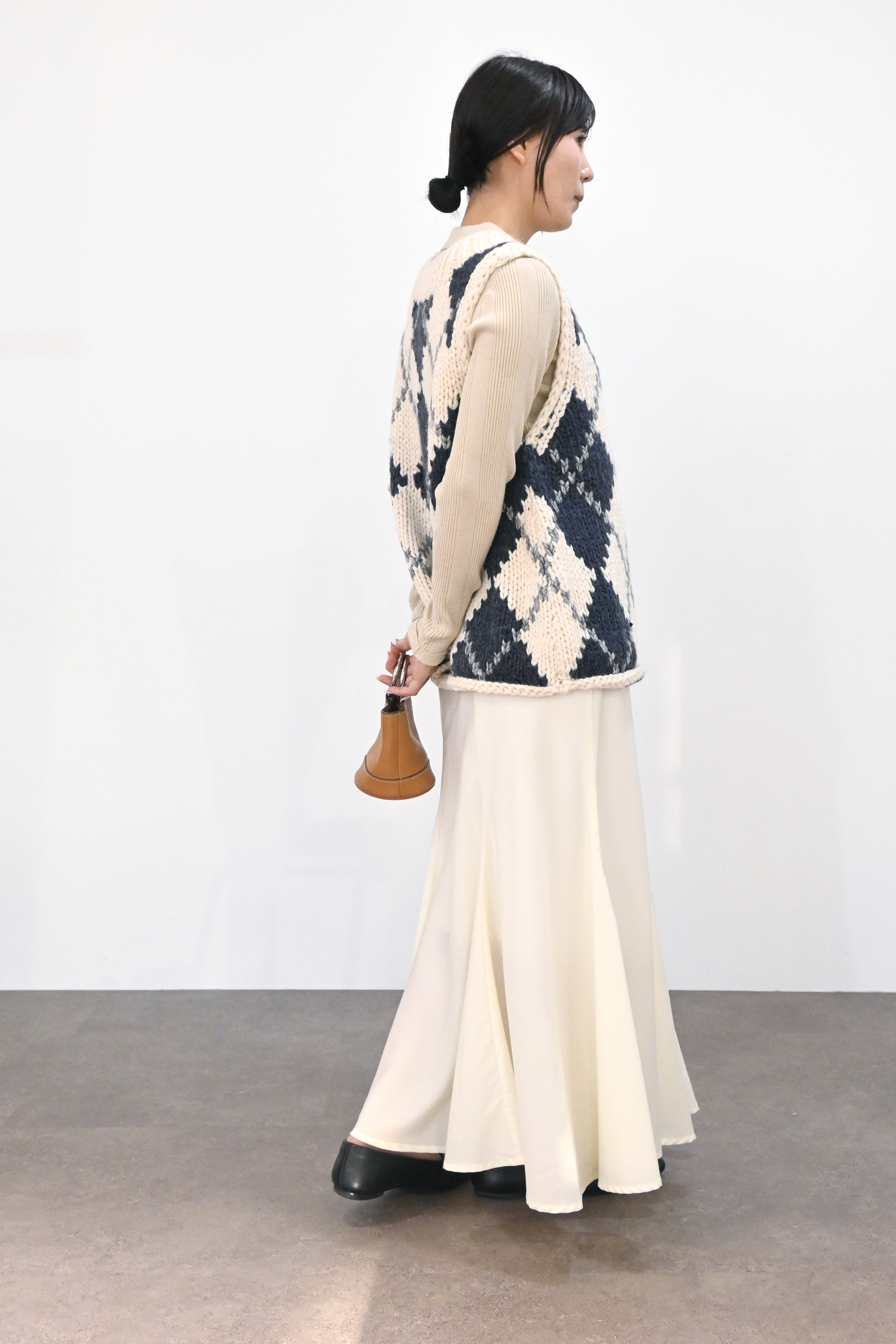 ハンドメイドカウチンニットベスト(6262-468)