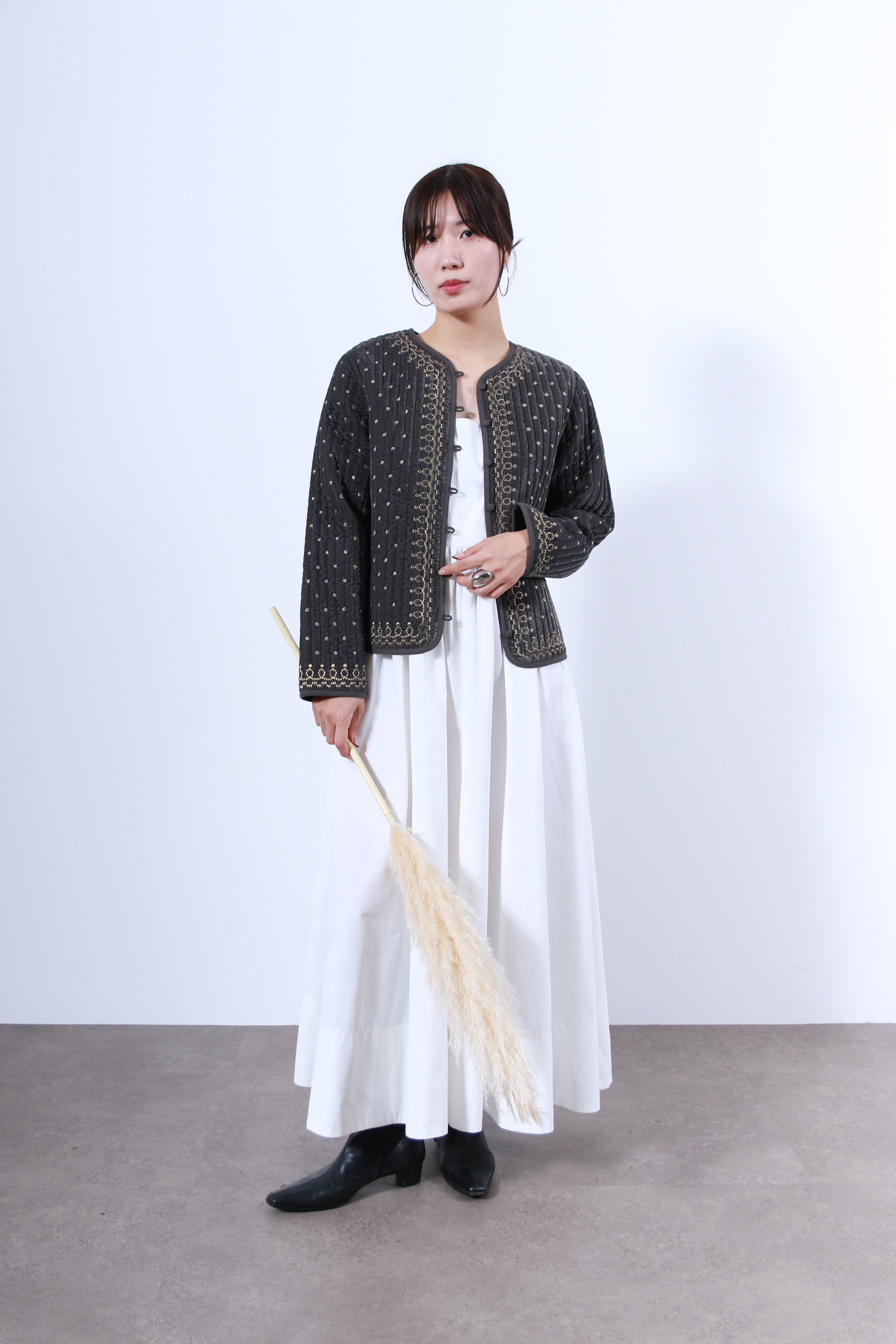 ヴィンテージ調オリジナル刺繍ジャケット(6261-354)