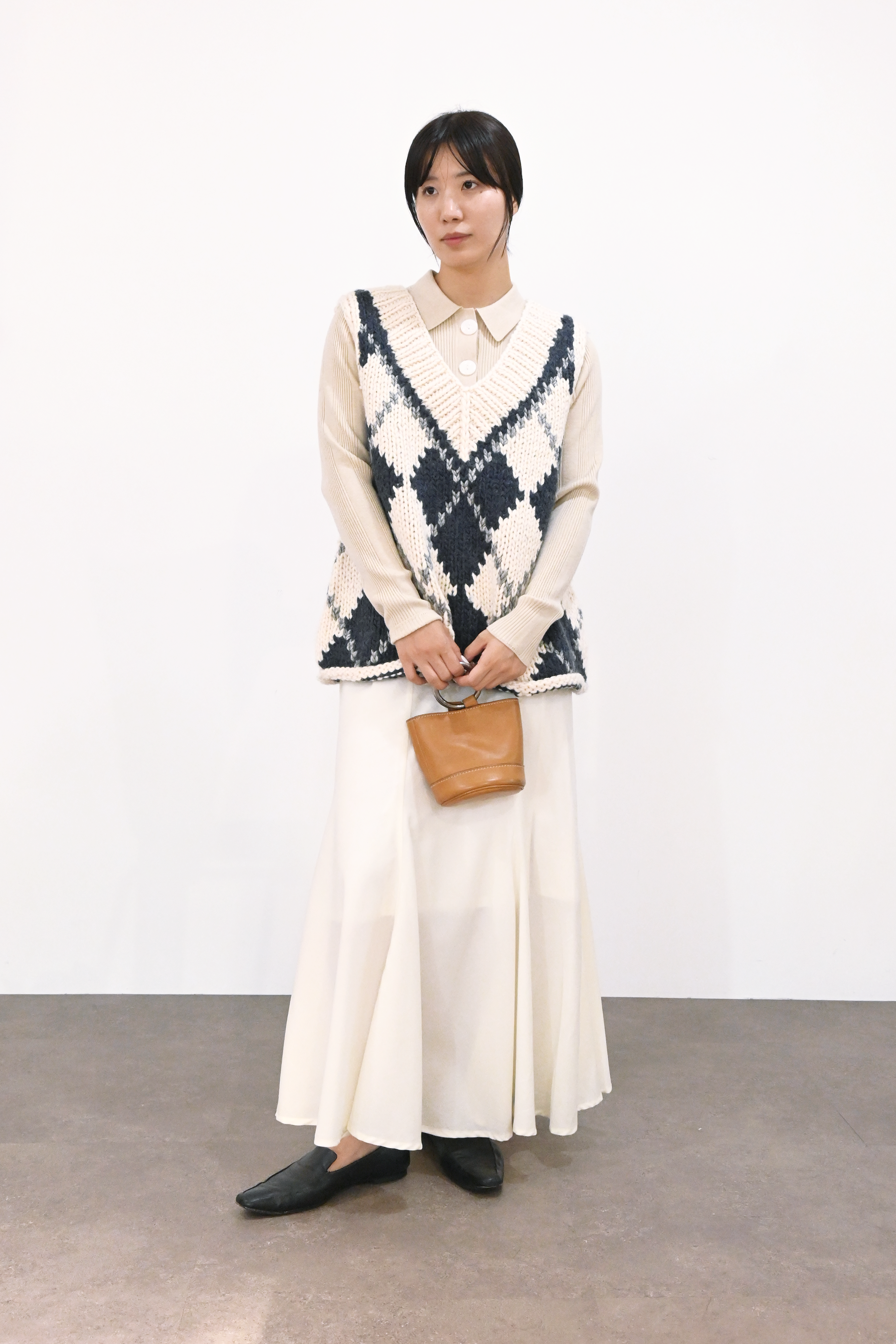 ハンドメイドカウチンニットベスト(6262-468)