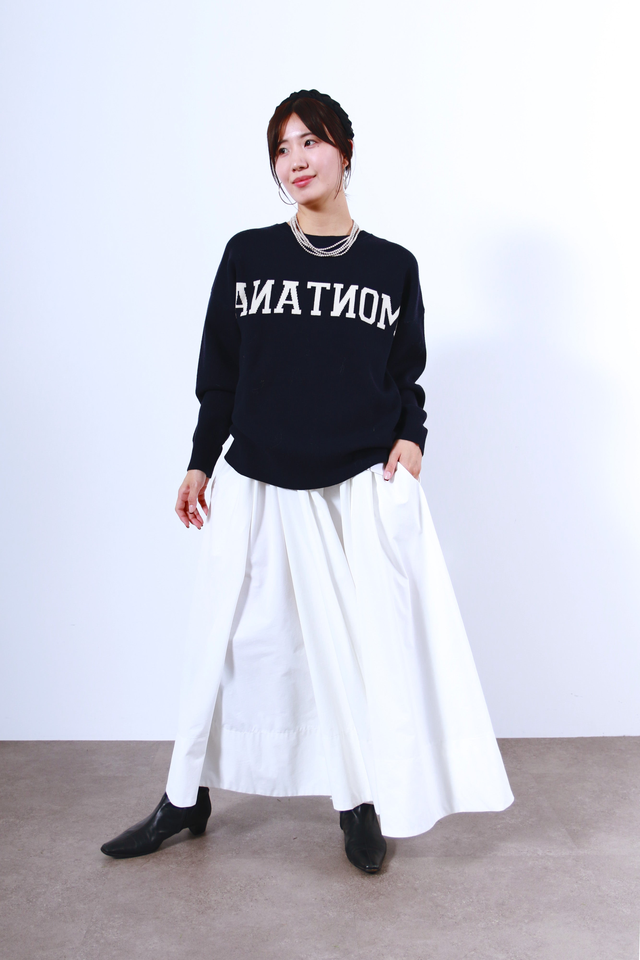 2WAYロゴニットトップス(6263-521)