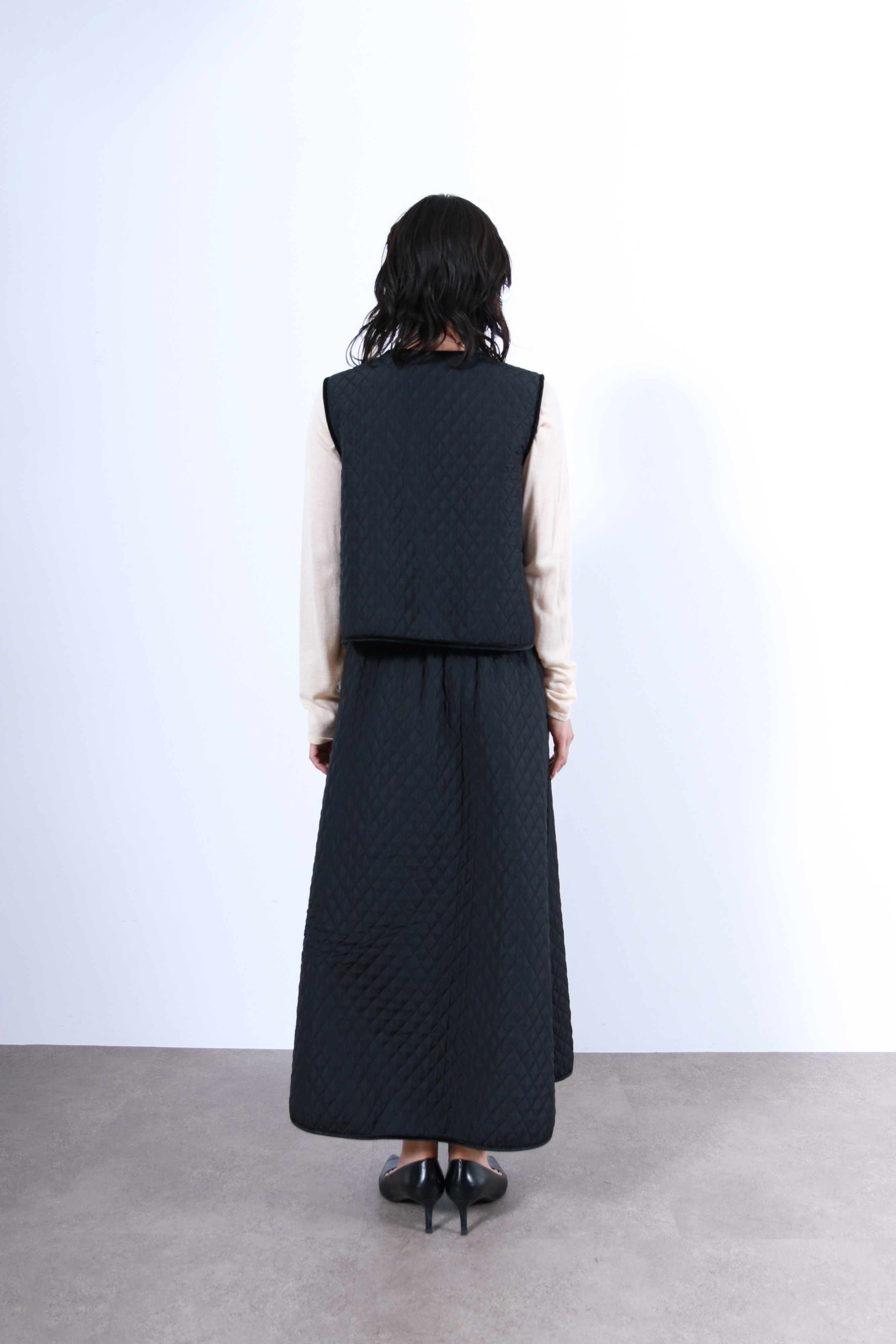 キルティングベロアスカート(6263-501)