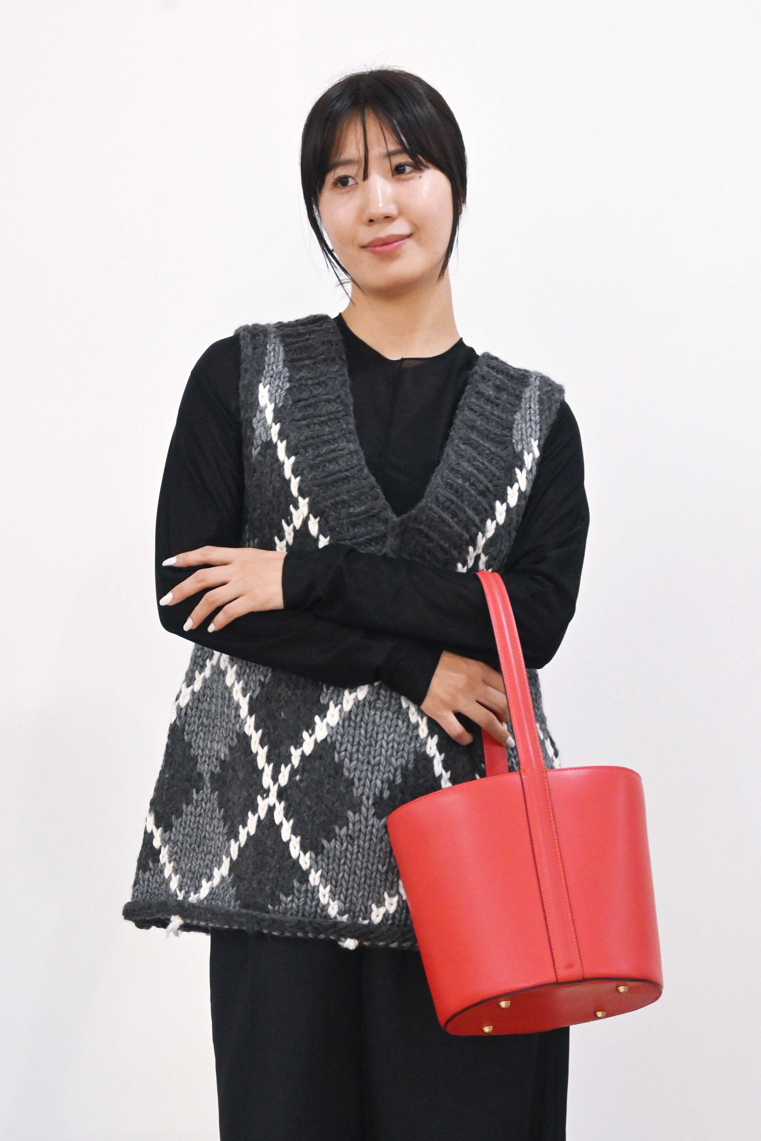 ハンドメイドカウチンニットベスト(6262-468)