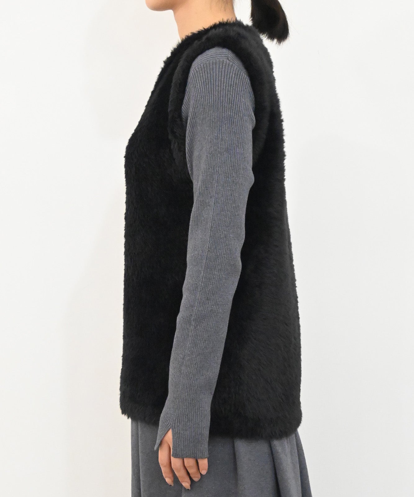 シャギーニットベスト(6263-528)