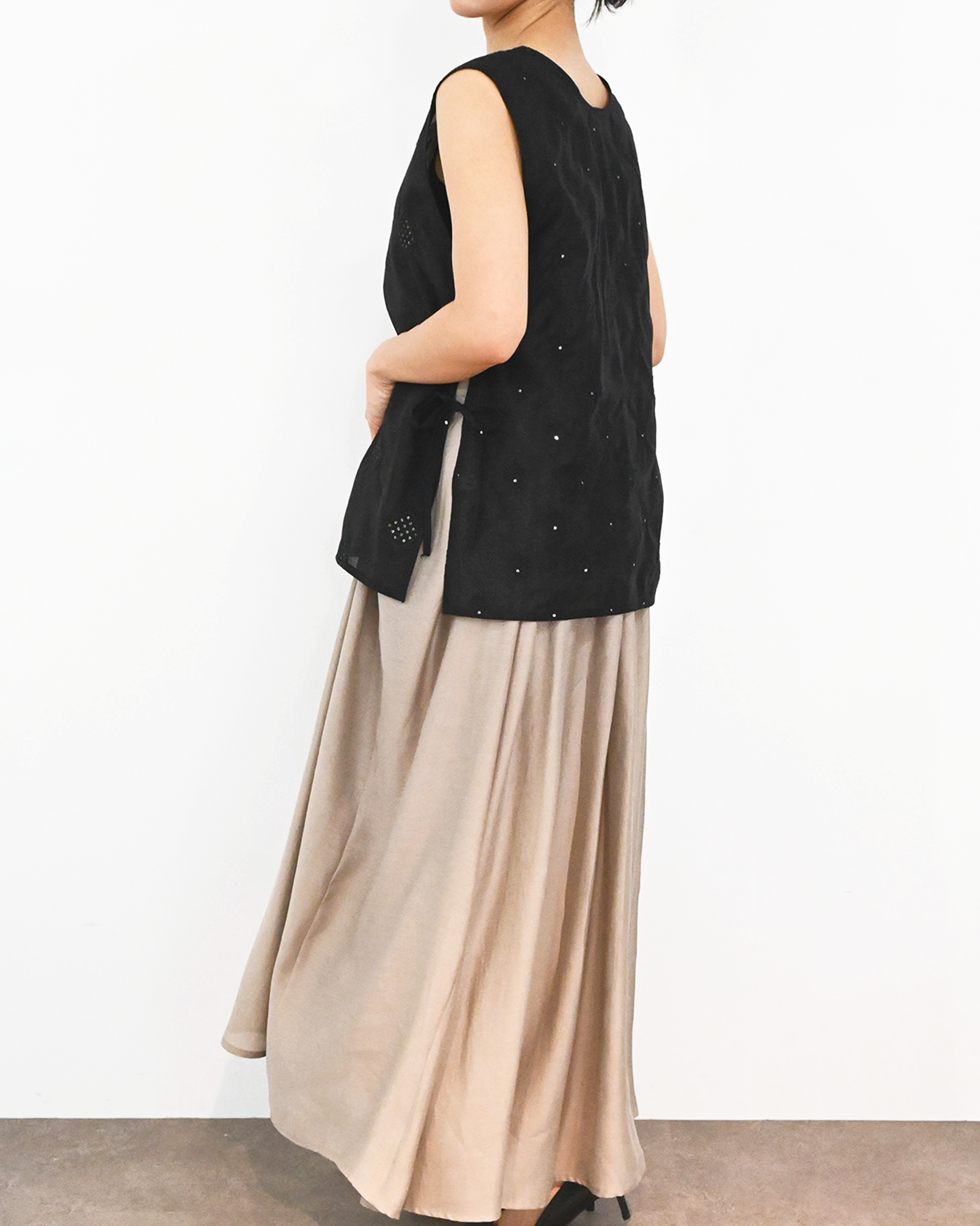 【3.20- 先行予約開始】インド刺繍レイヤード2WAYトップス(6266-319)