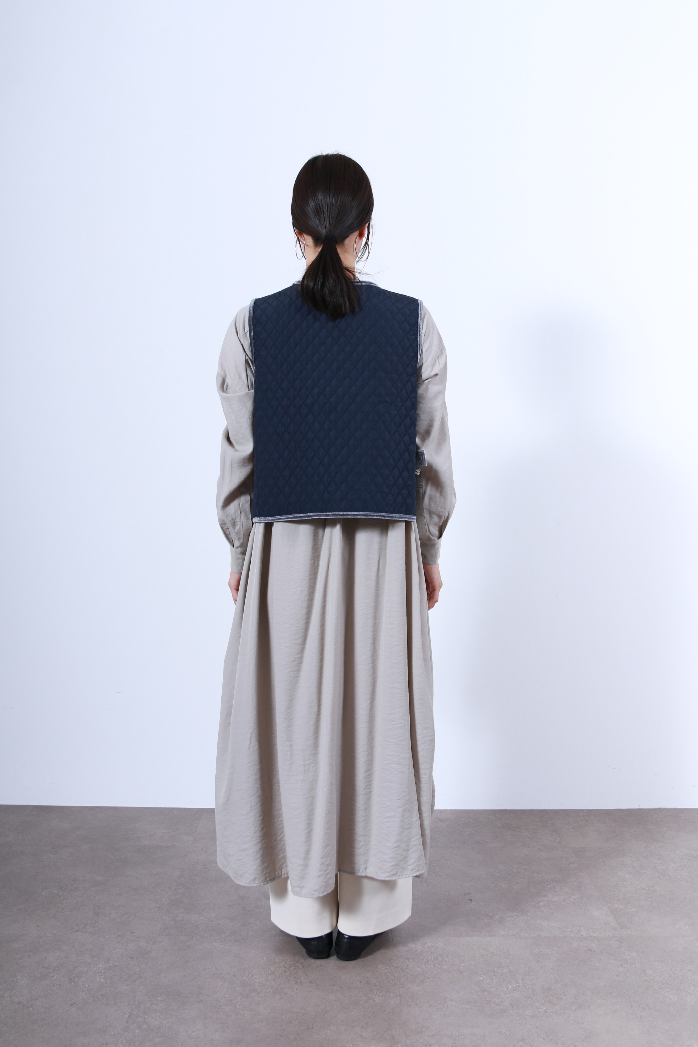 2WAYキルティングベロアベスト(6263-502)