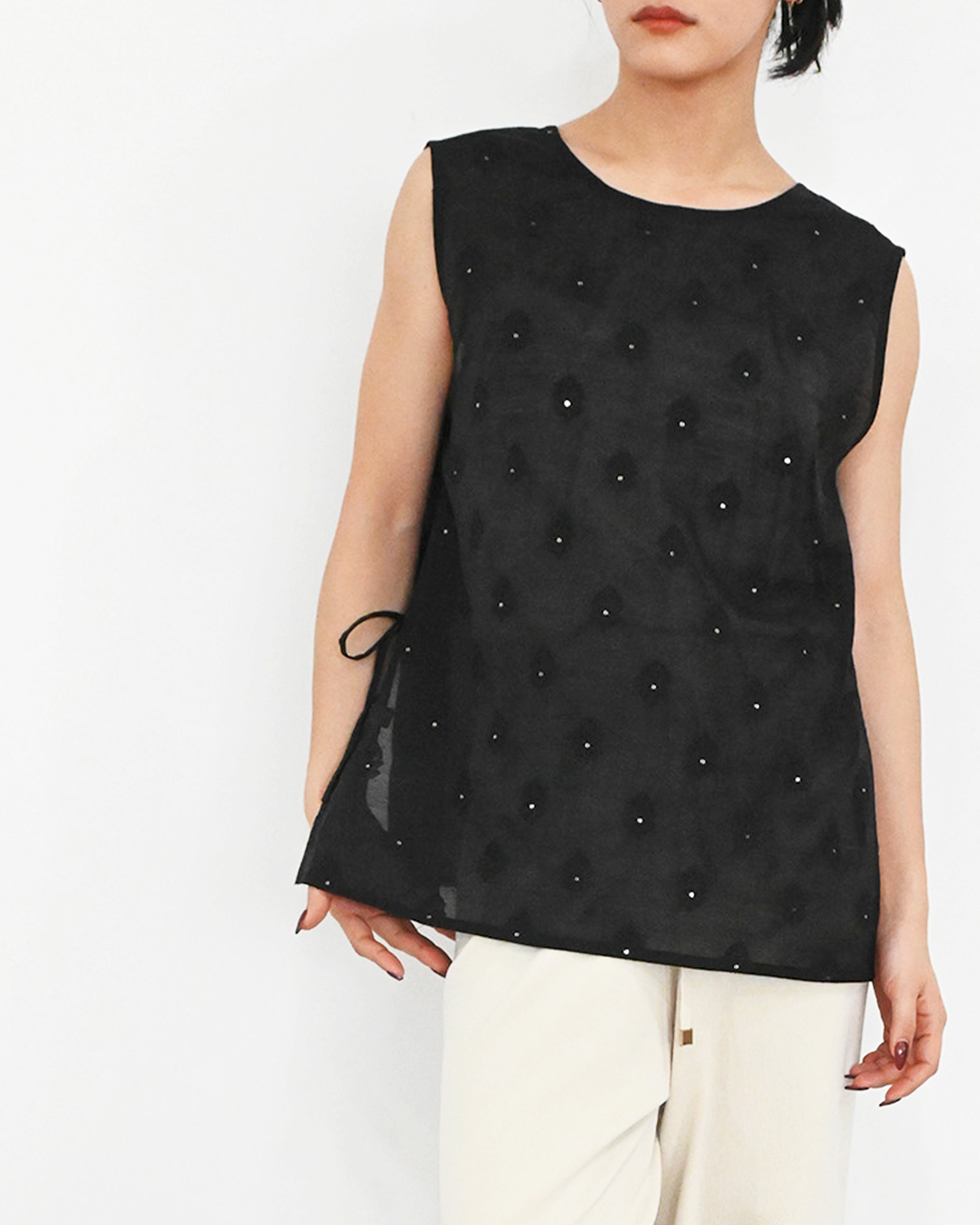 【3.20- 先行予約開始】インド刺繍レイヤード2WAYトップス(6266-319)