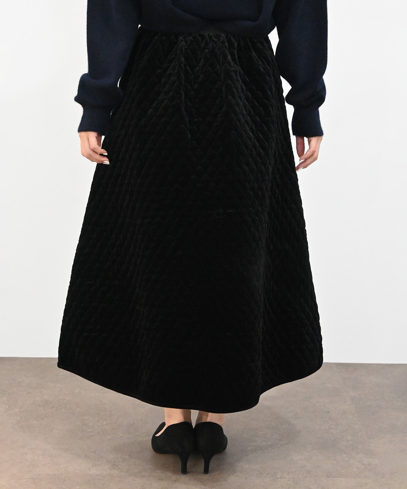 キルティングベロアスカート(6263-501)