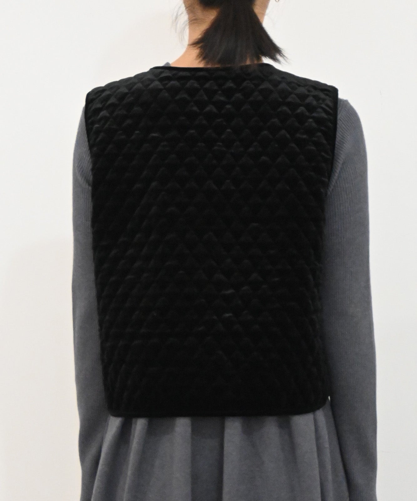 2WAYキルティングベロアベスト(6263-502)