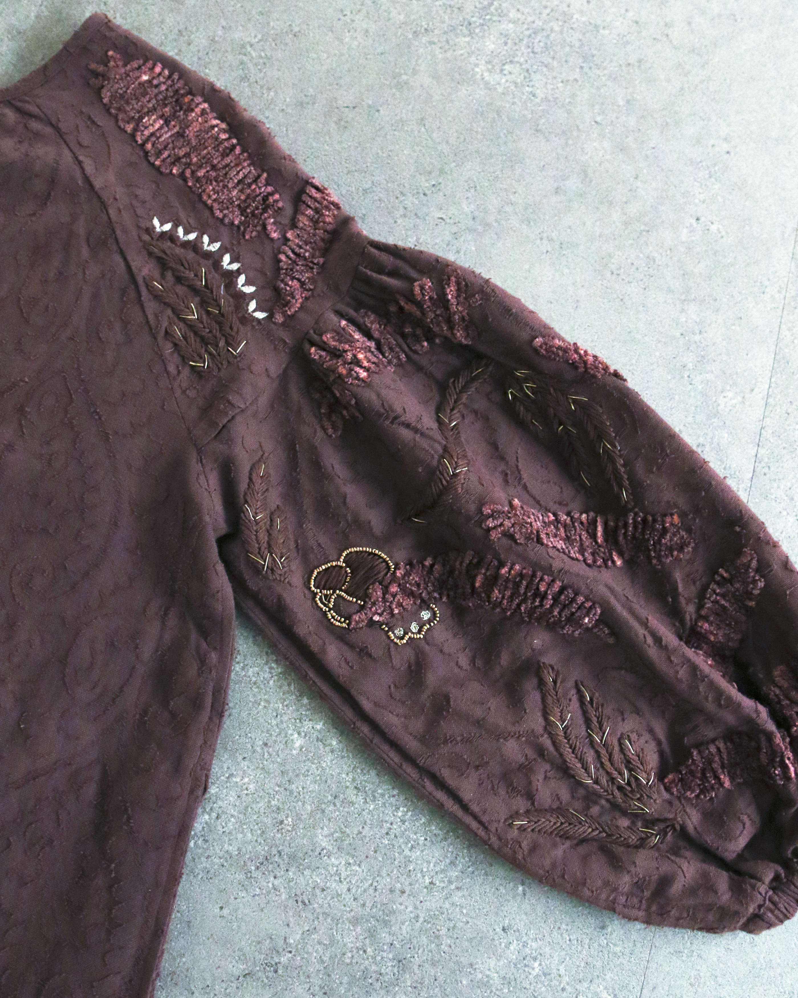 テクニカル刺繍ジャガードワンピース(3516-545)