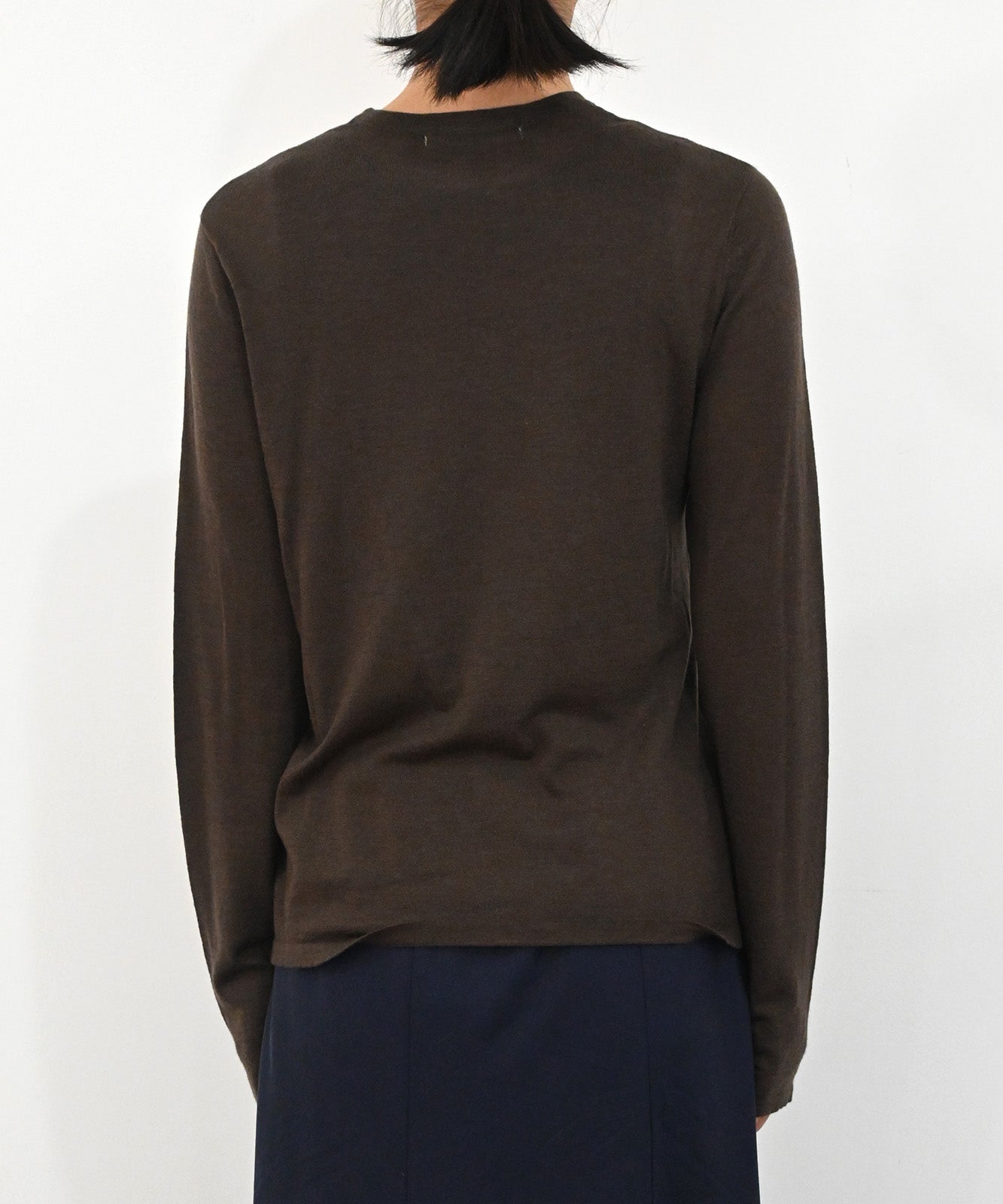 ウール混ベーシックニットトップス(6263-523)