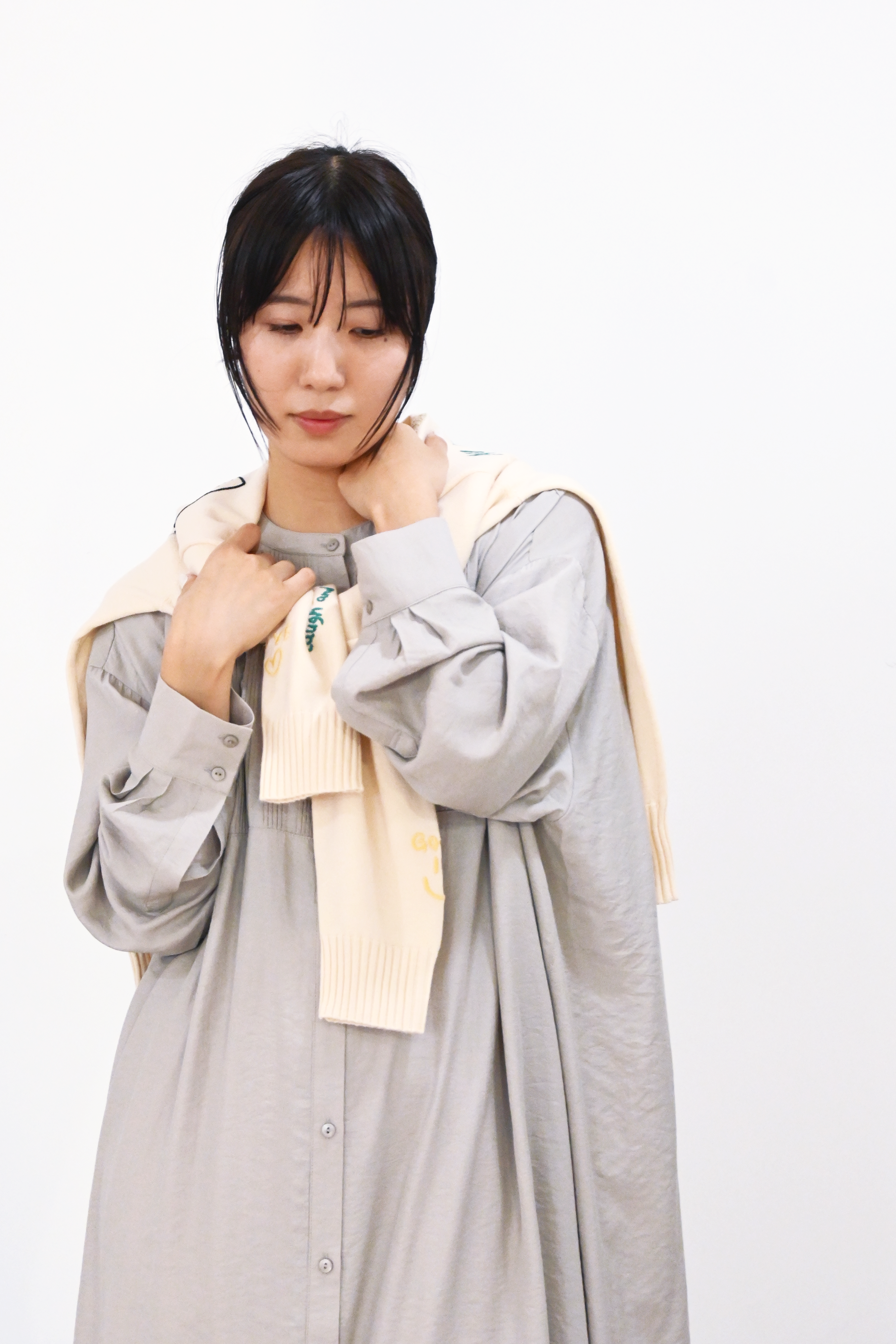 ロングスリーブシャツワンピース(6262-472)