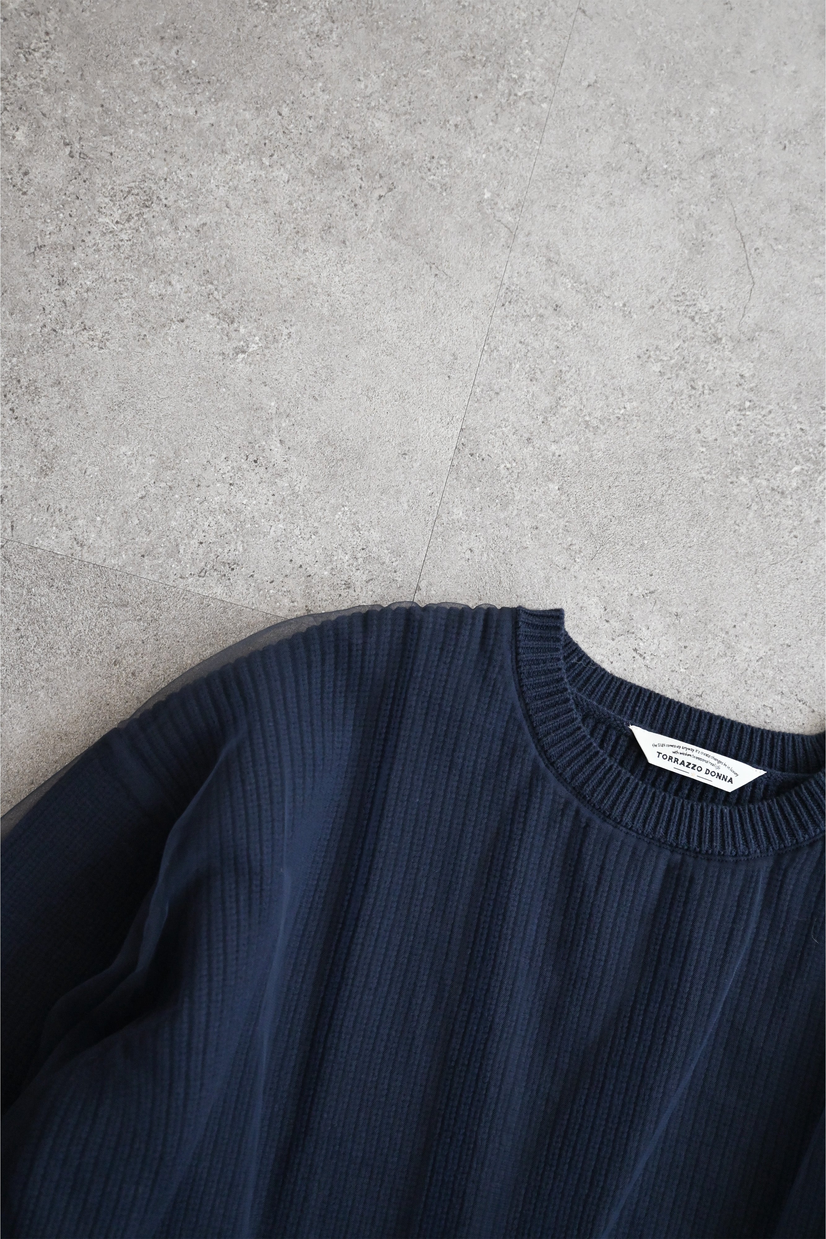 シアーチュール×ニットトップス(6263-518)