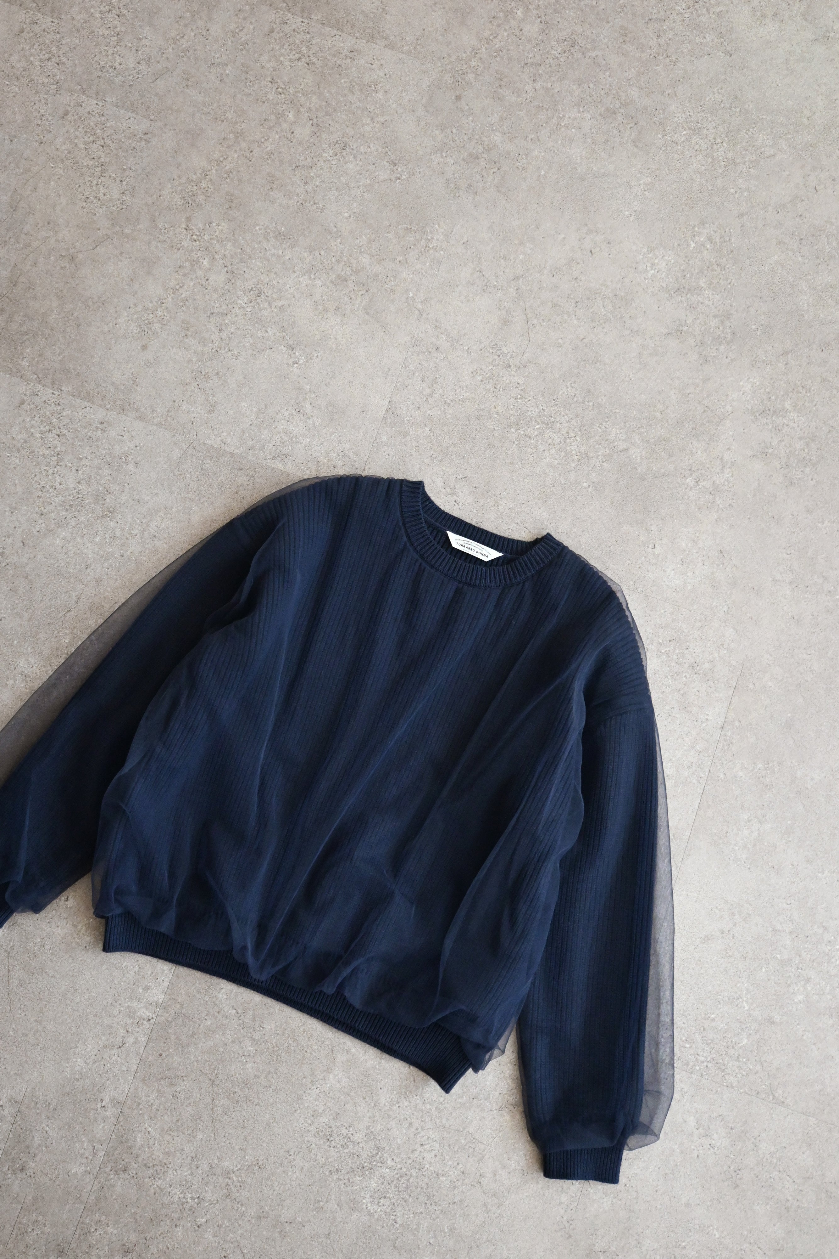 シアーチュール×ニットトップス(6263-518)