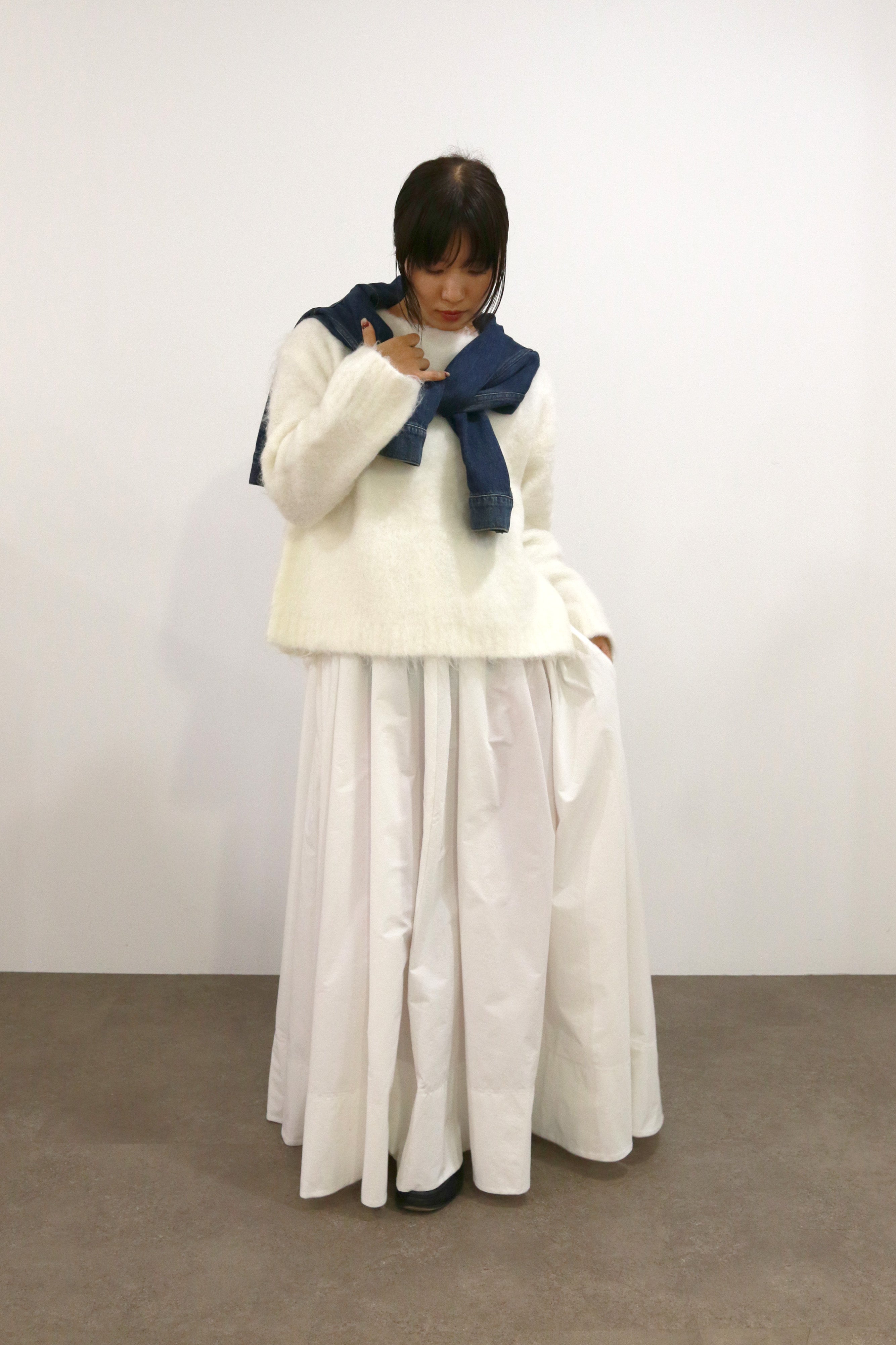 【10/3~ Shikina×TORRAZZO ご予約商品】2WAYニット×ボリュームドレス(6265-302)