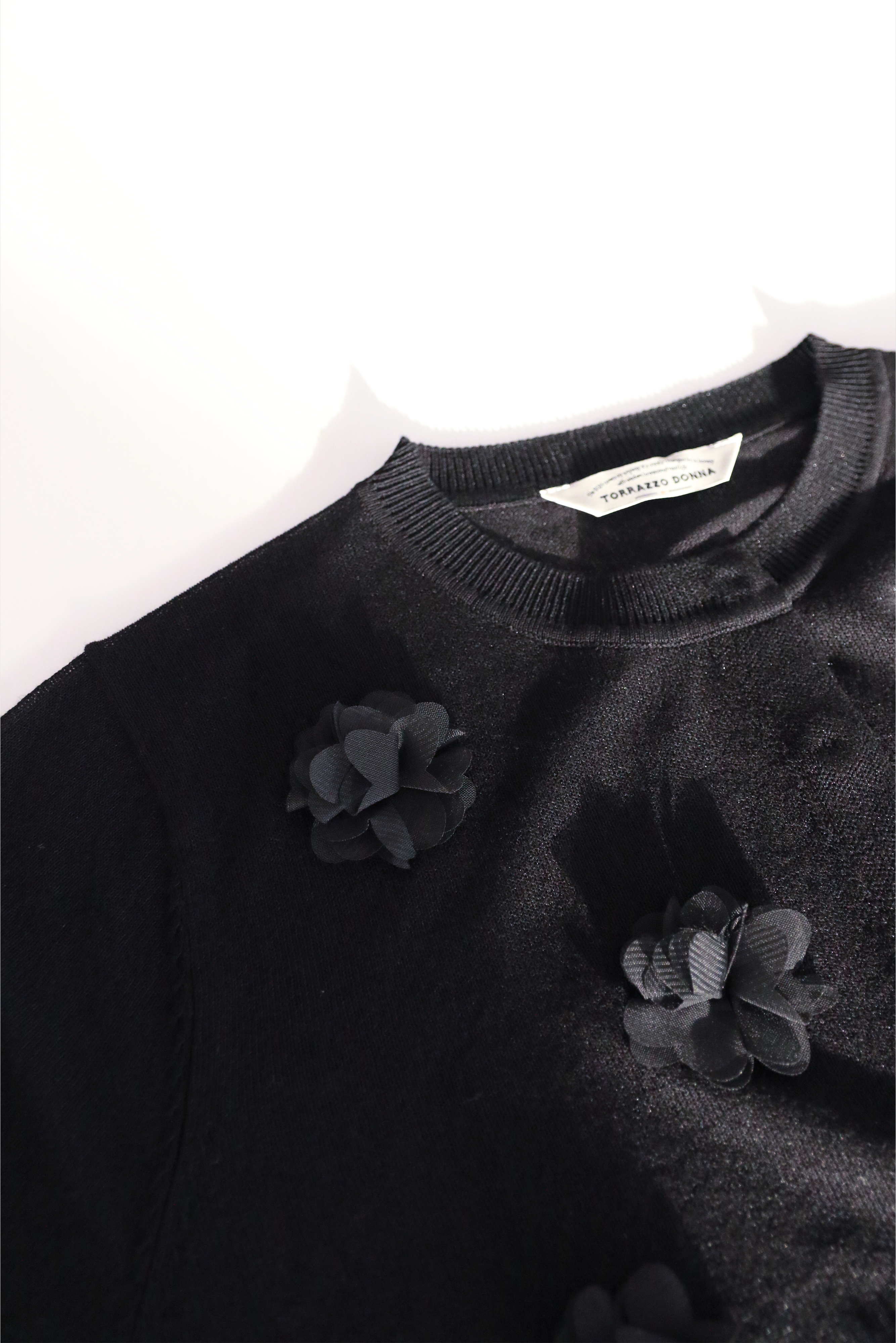 フラワーモチーフニットカーディガン(6260-381)