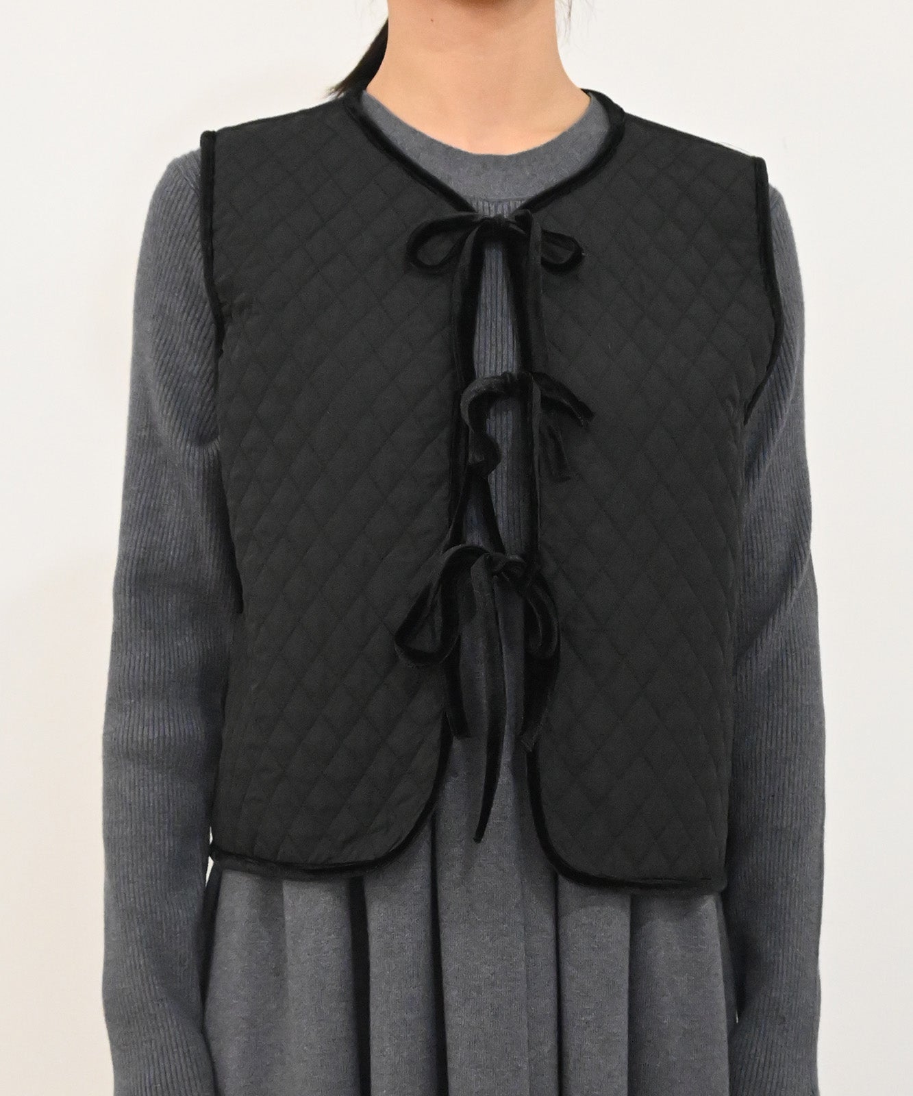 2WAYキルティングベロアベスト(6263-502)