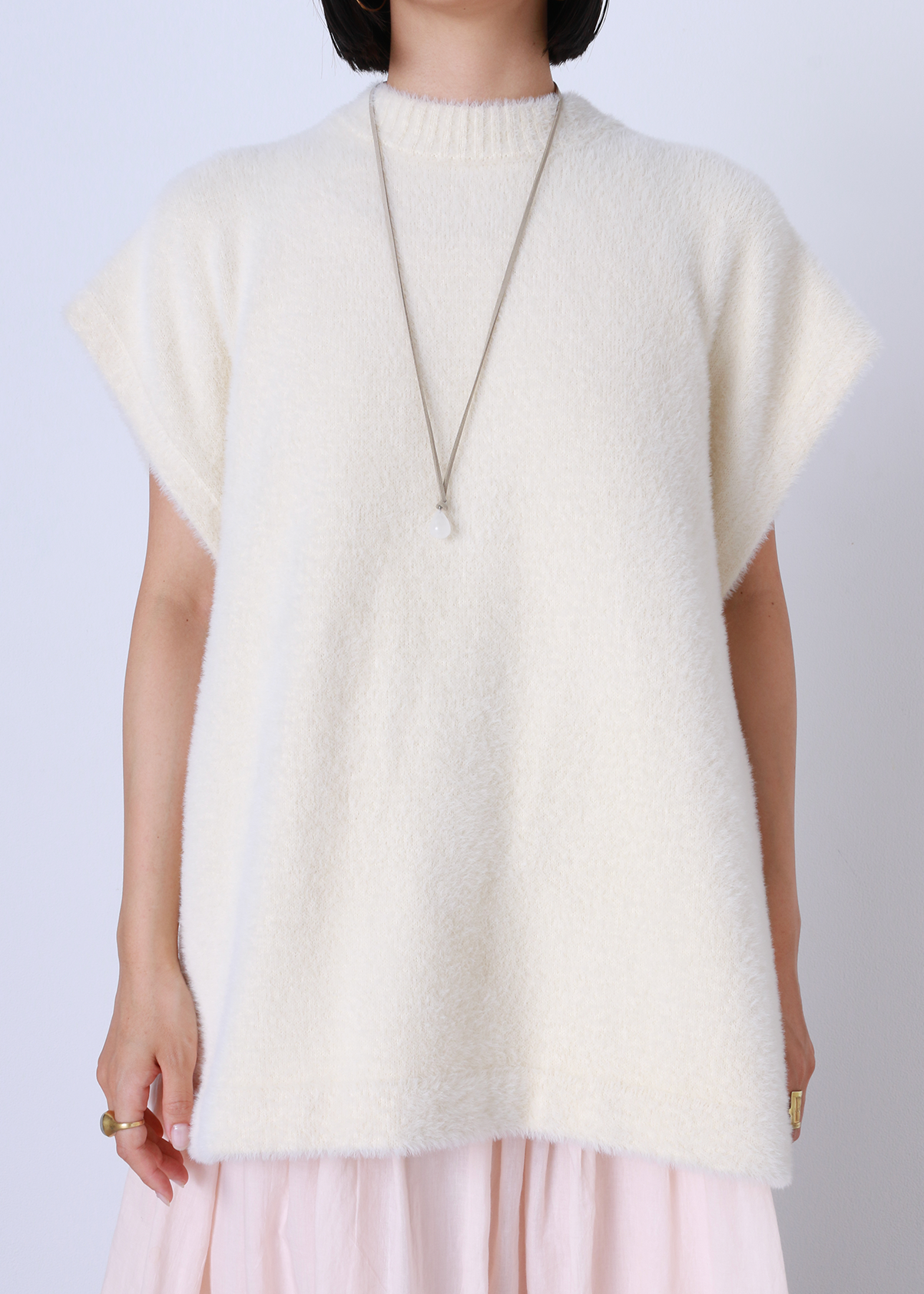 ニットベロアポンチョ(6255-381)