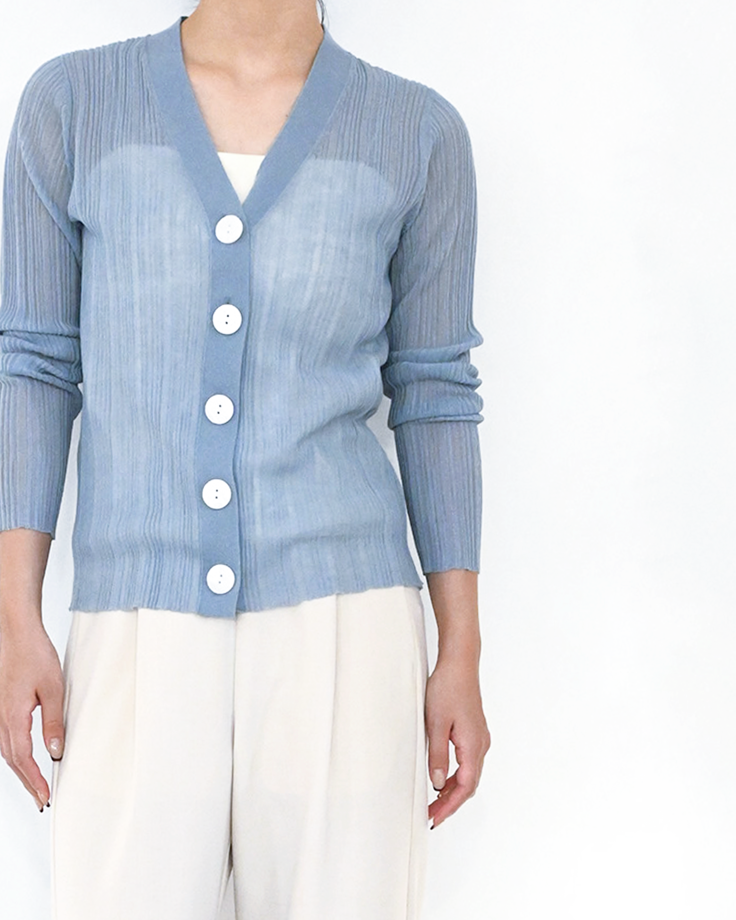 【comming soon】ランダムリブニットカーディガン(6266-340)