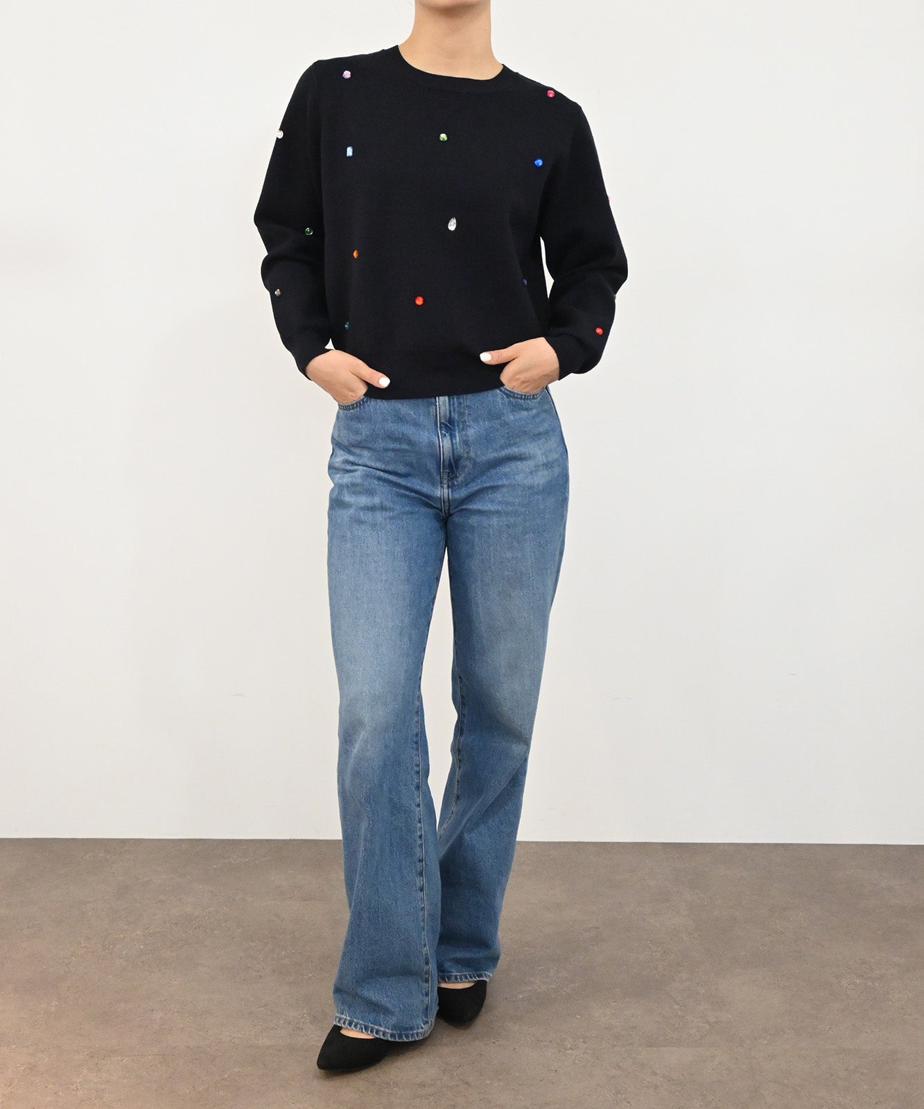 【予約】ジュエリーニットトップス(6263-511)