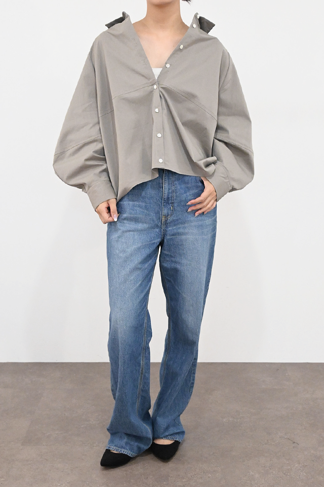 【予約終了】バルーンスリーブシャツ(6265-574)