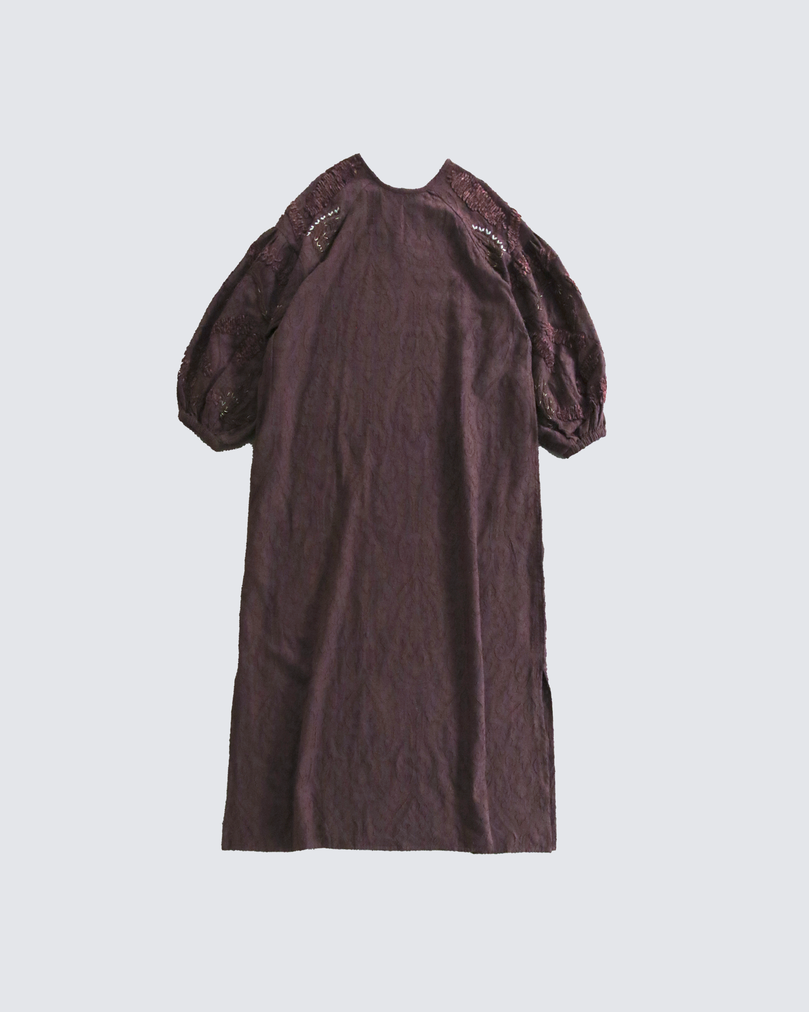 テクニカル刺繍ジャガードワンピース(3516-545)